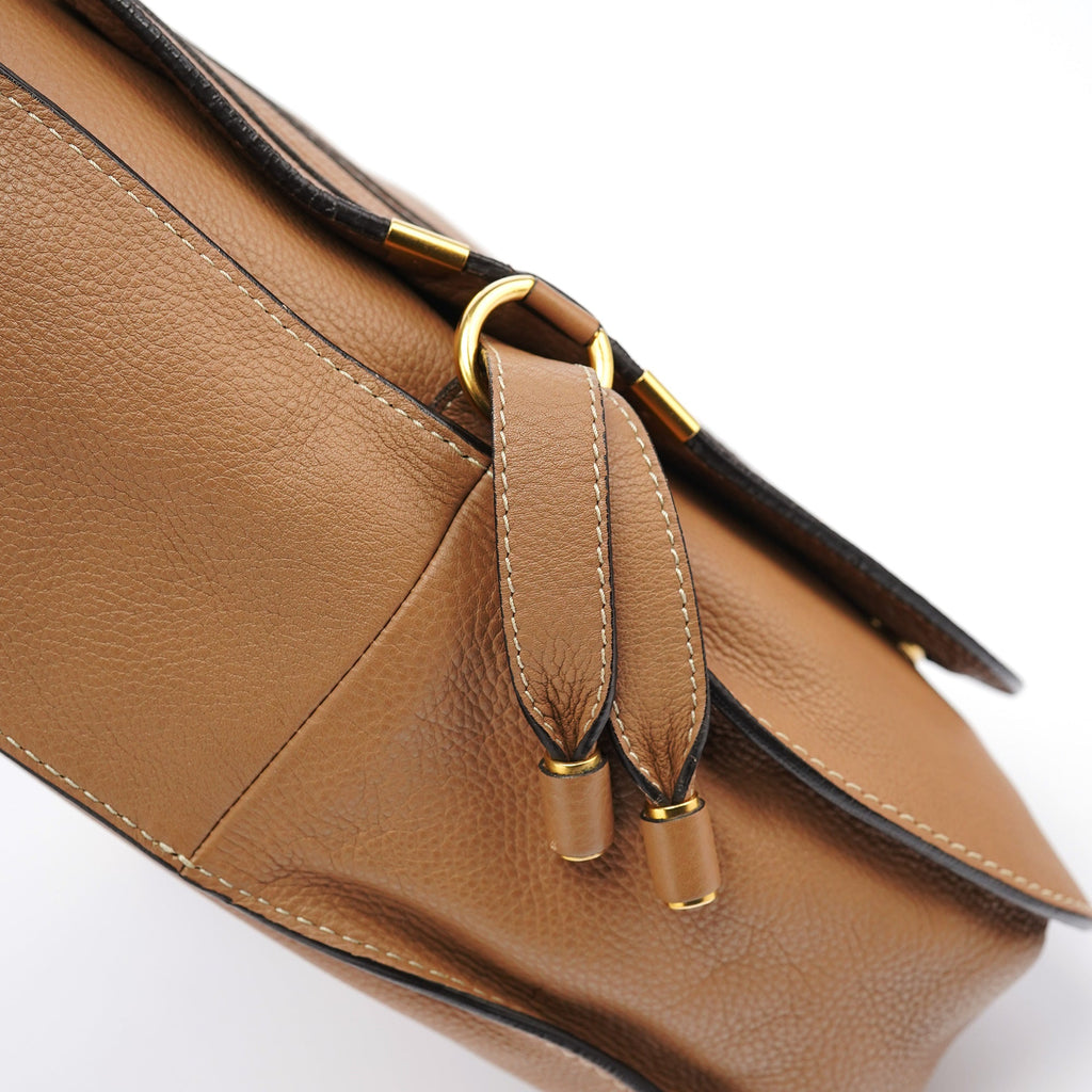 Light Brown Leather Marcie 2-Way Bag