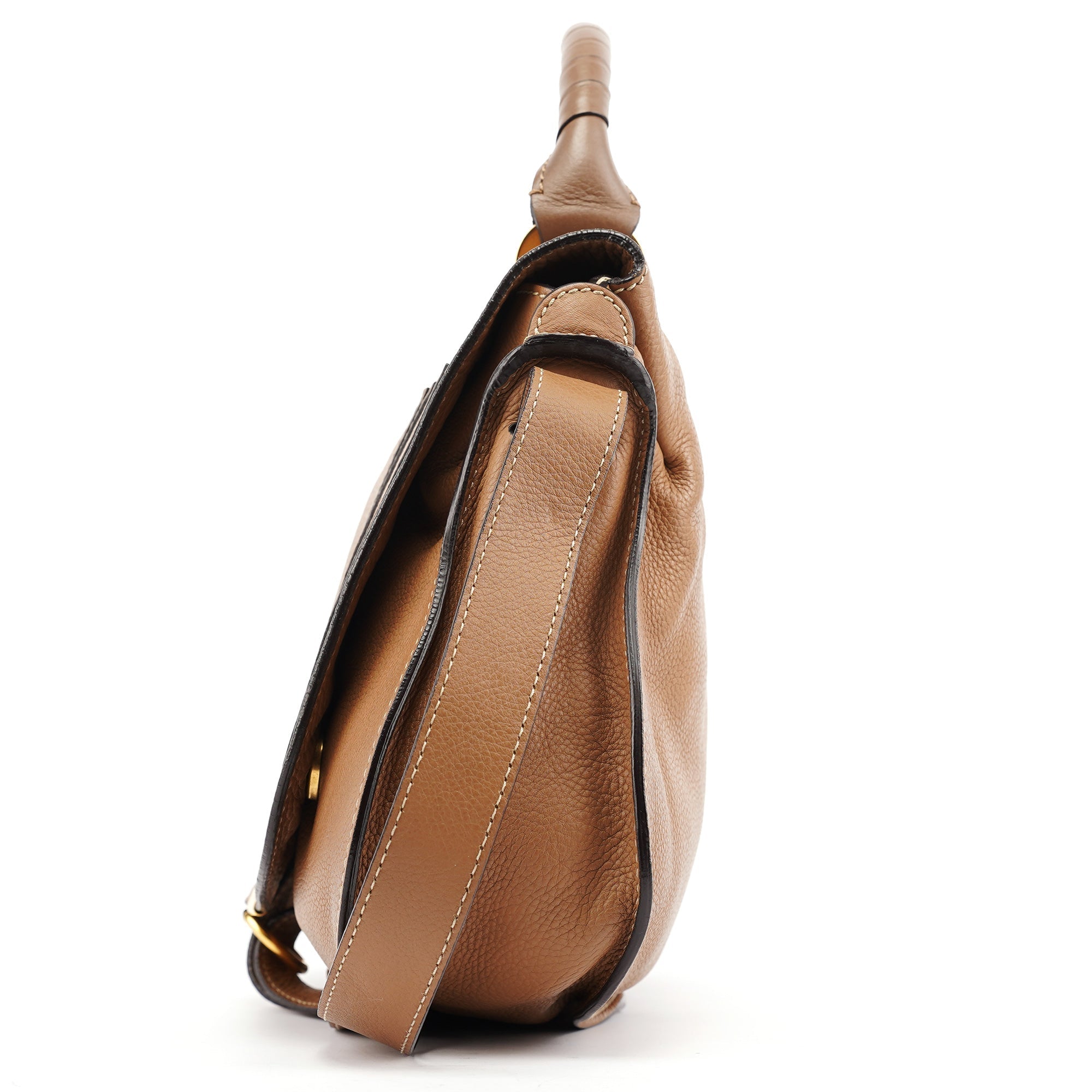 Light Brown Leather Marcie 2-Way Bag