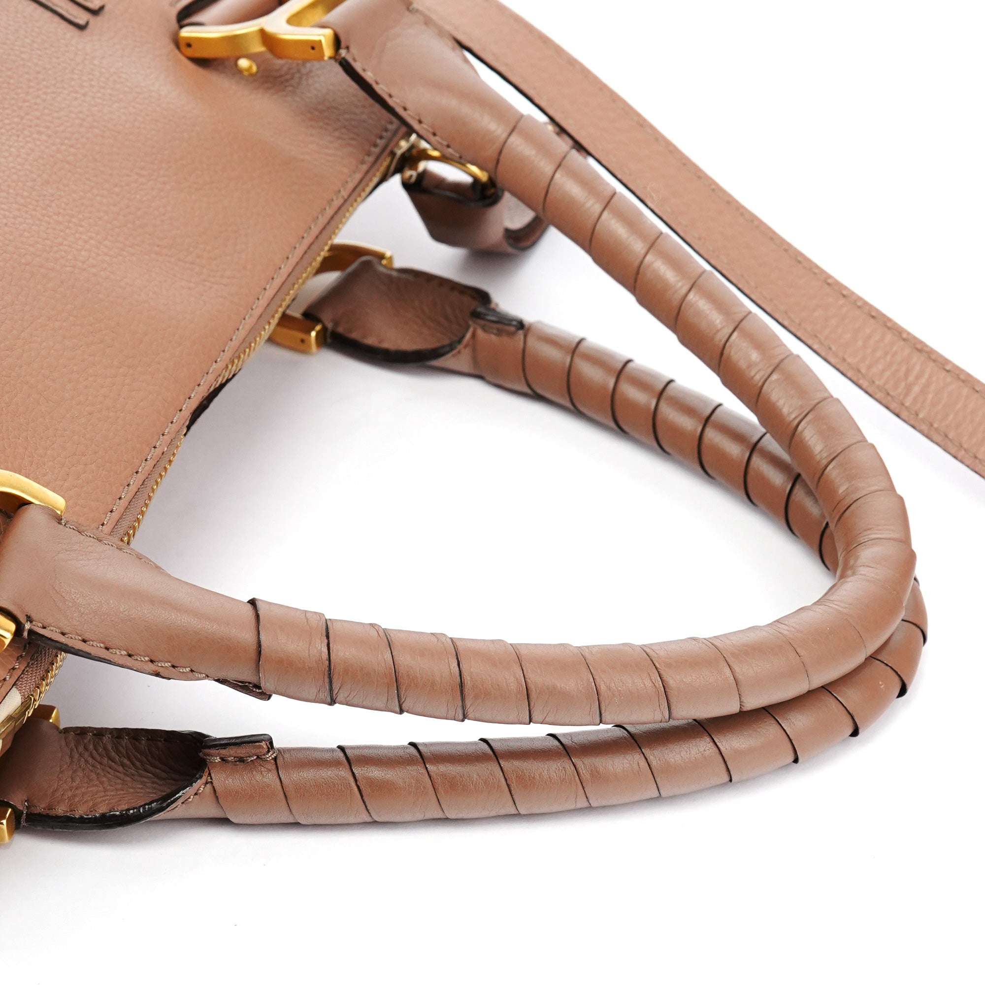 Light Brown Leather Marcie 2-Way Bag