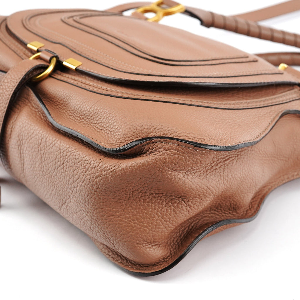 Light Brown Leather Marcie 2-Way Bag