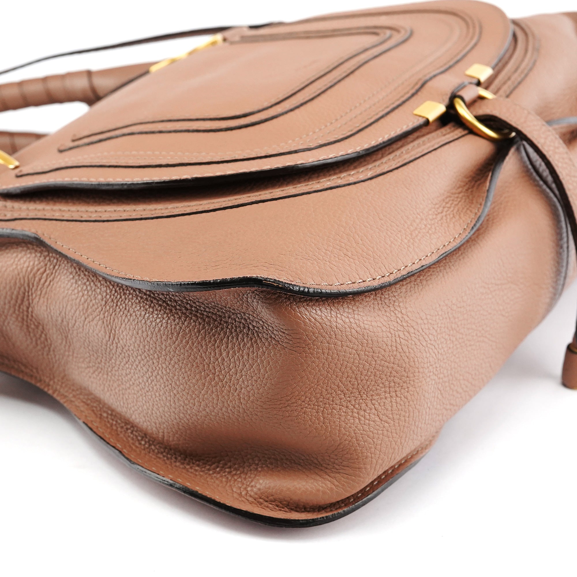 Light Brown Leather Marcie 2-Way Bag