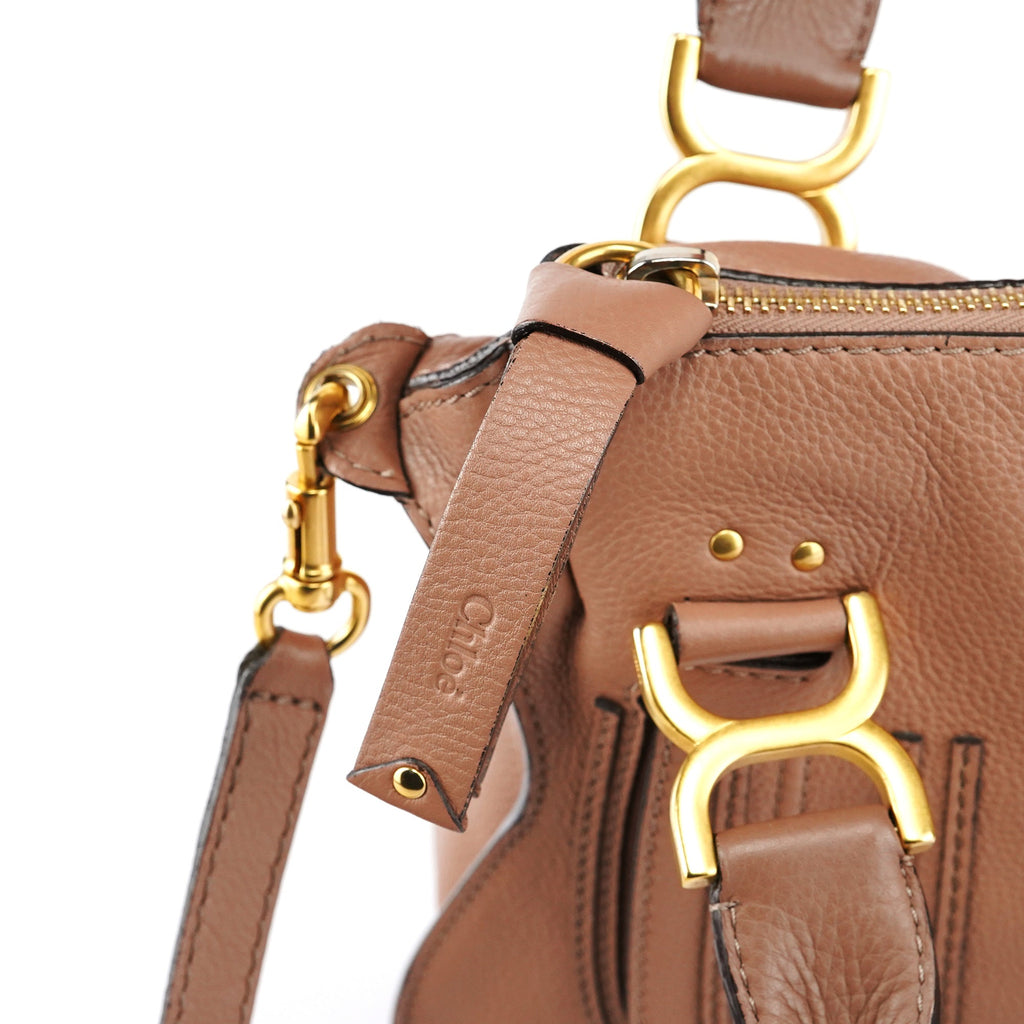 Light Brown Leather Marcie 2-Way Bag