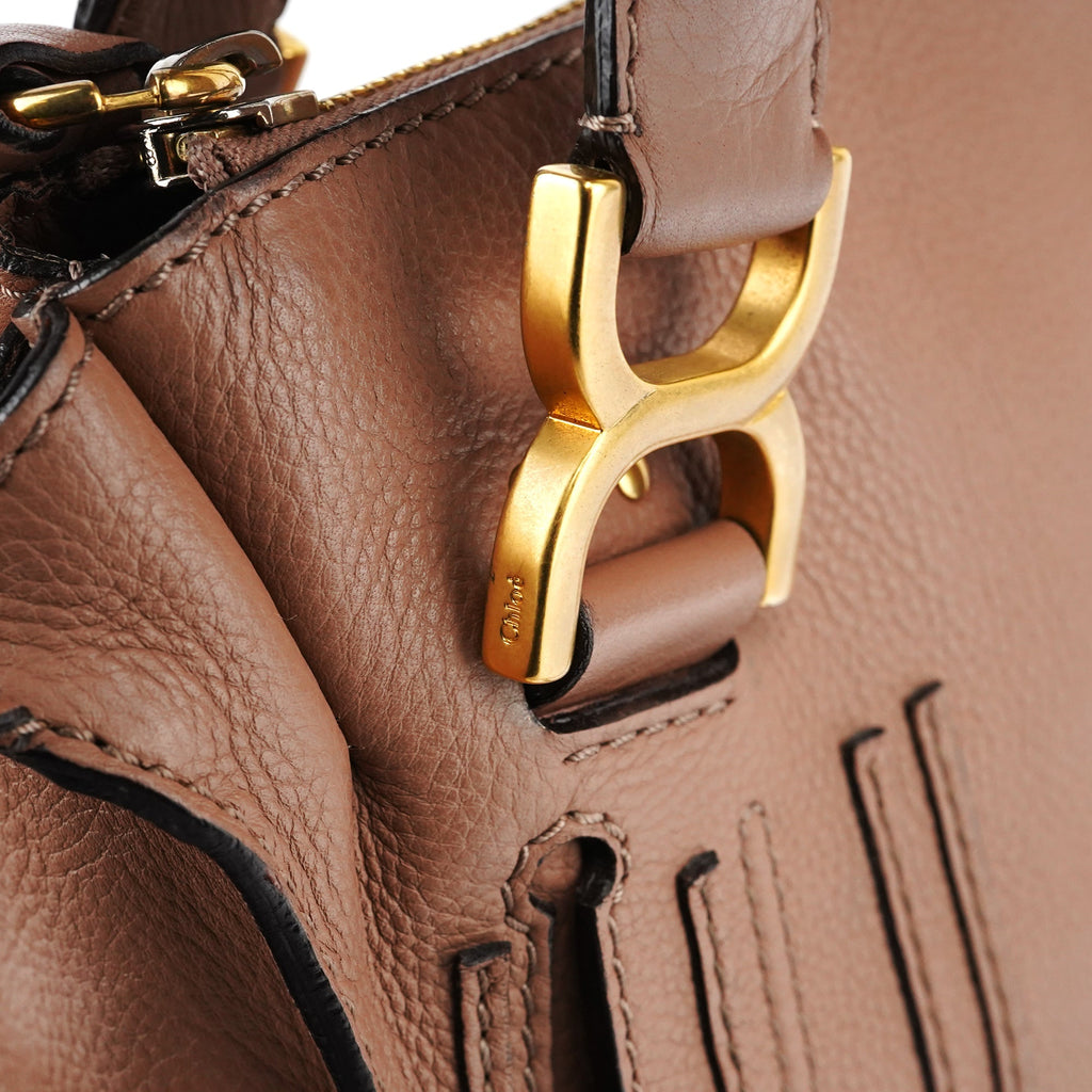 Light Brown Leather Marcie 2-Way Bag