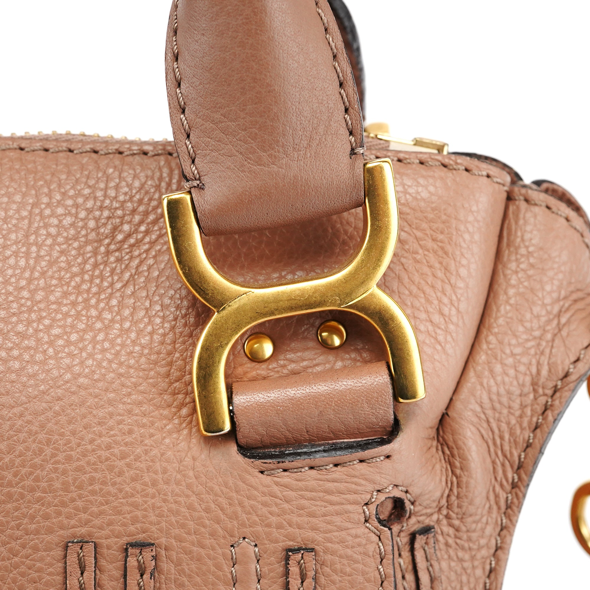 Light Brown Leather Marcie 2-Way Bag