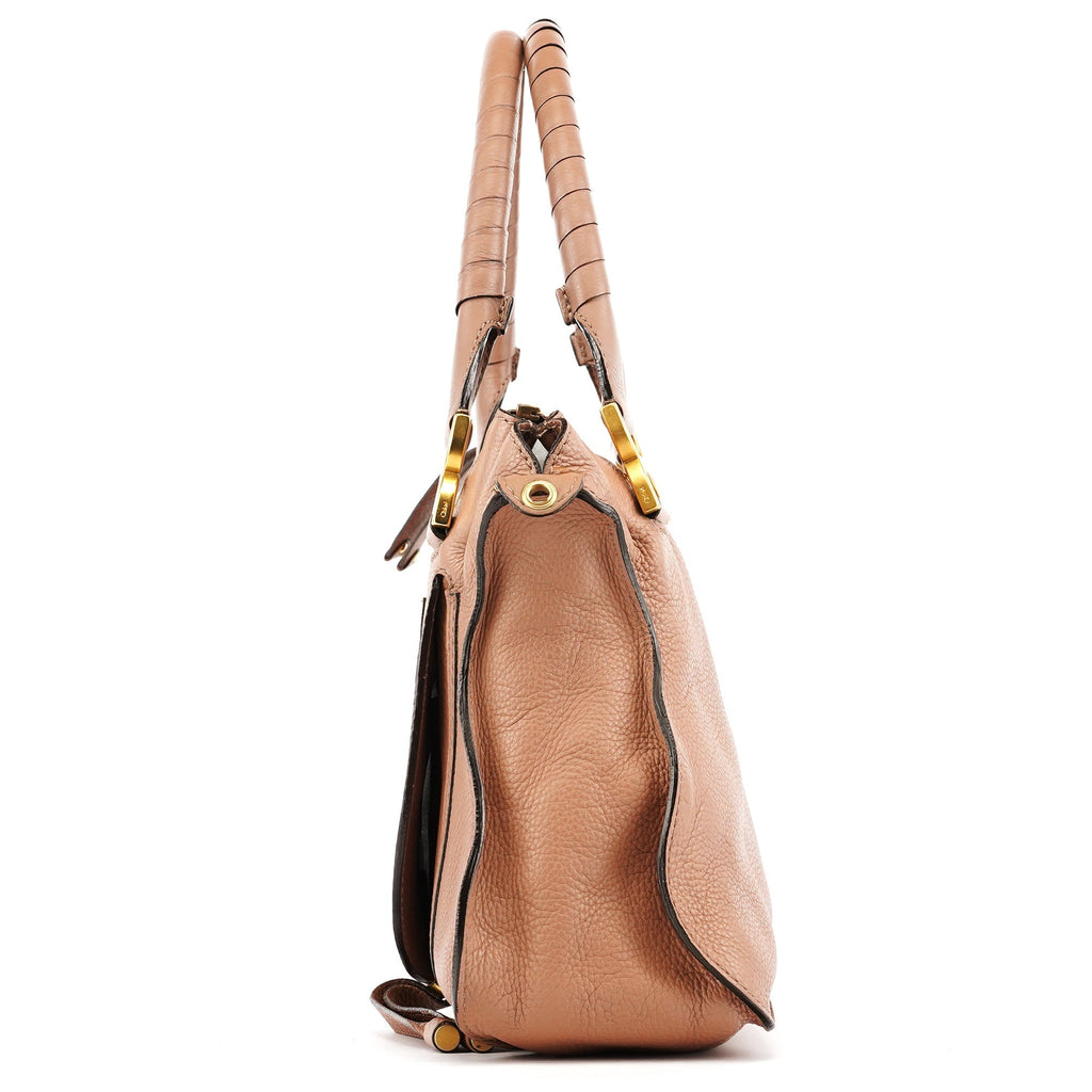 Light Brown Leather Marcie 2-Way Bag