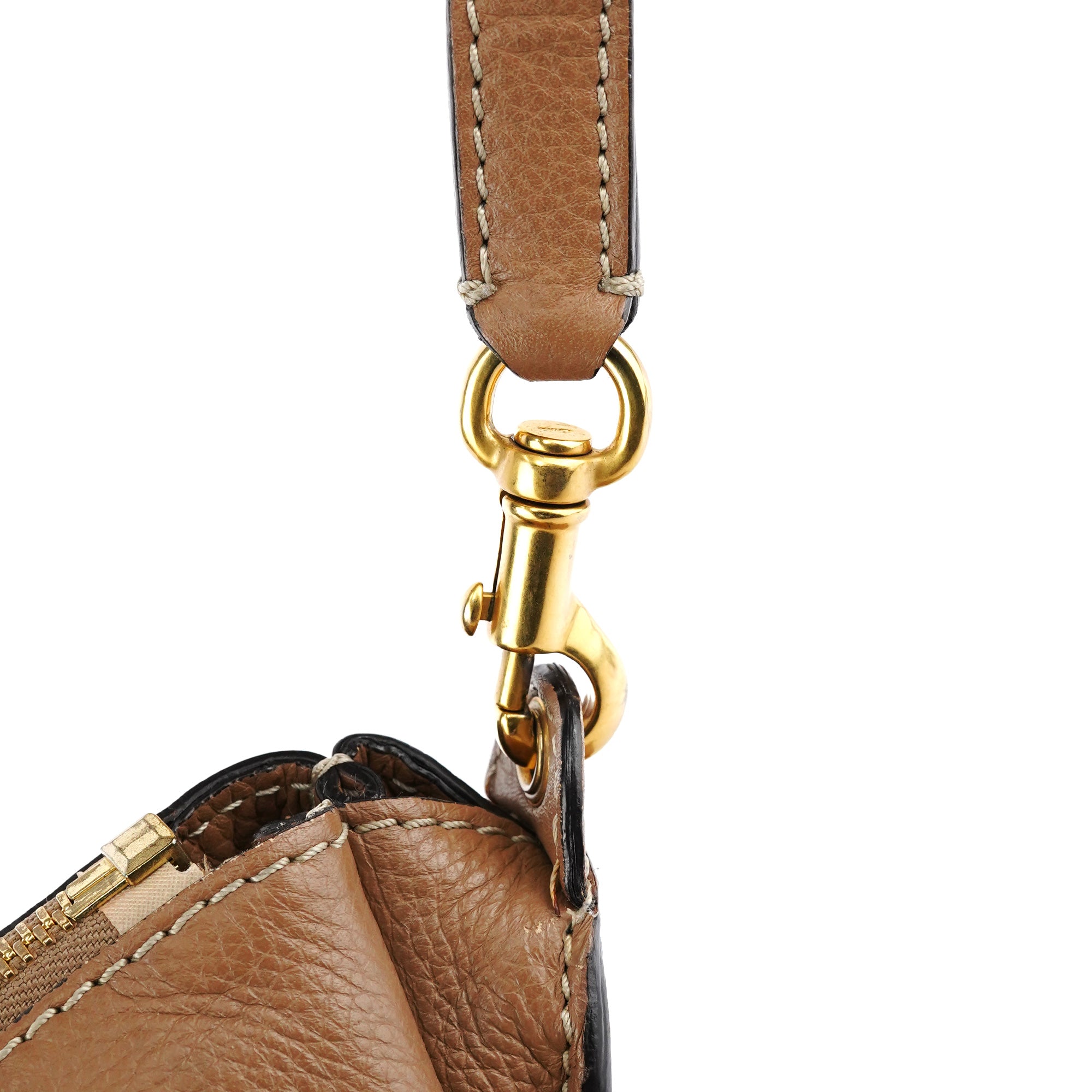 Light Brown Leather Marcie 2-Way Bag