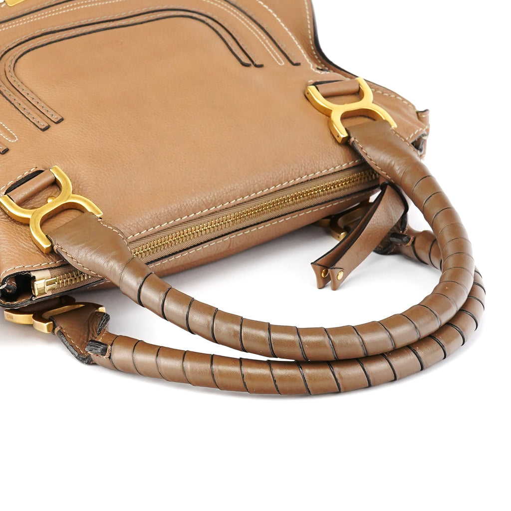 Light Brown Leather Marcie 2-Way Bag