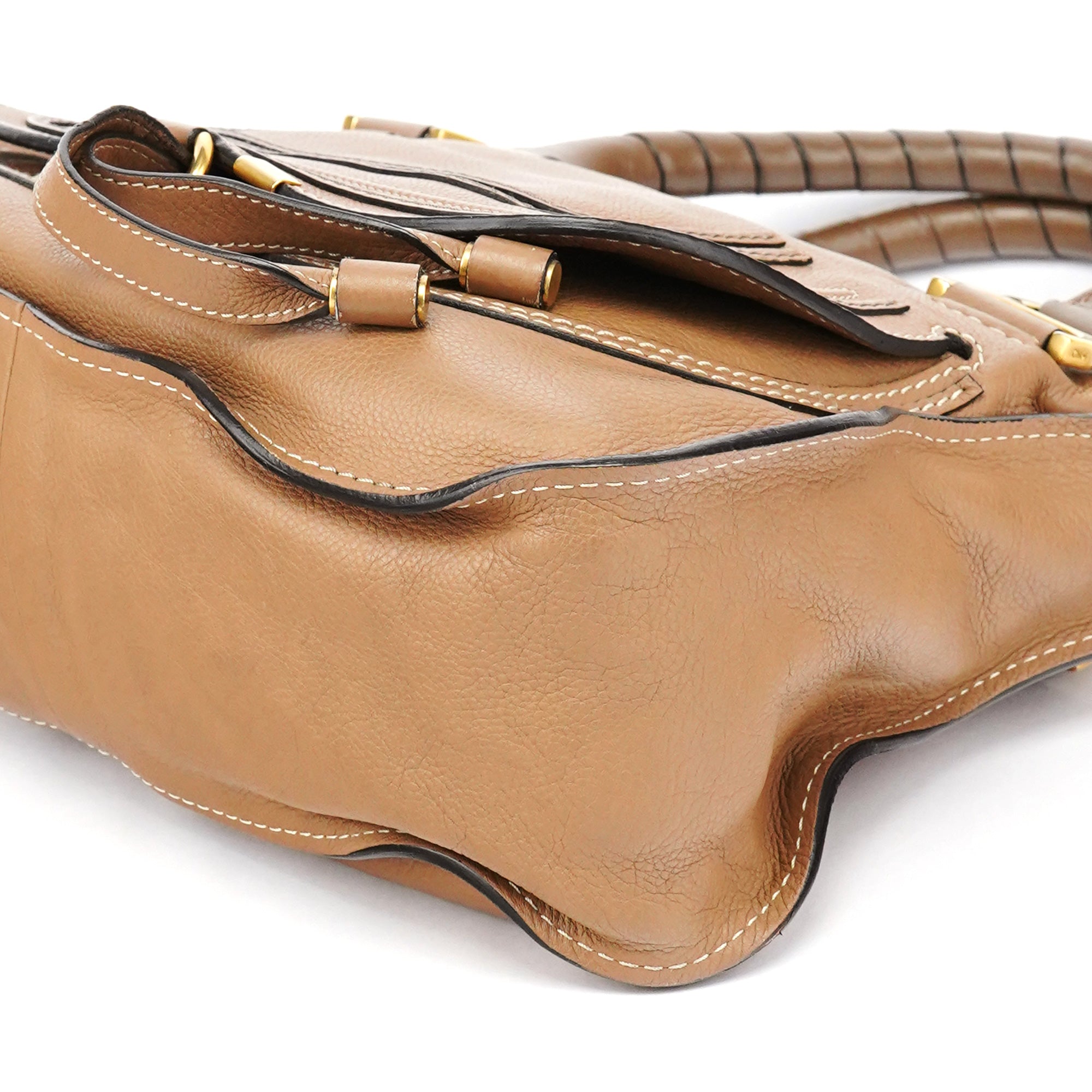 Light Brown Leather Marcie 2-Way Bag