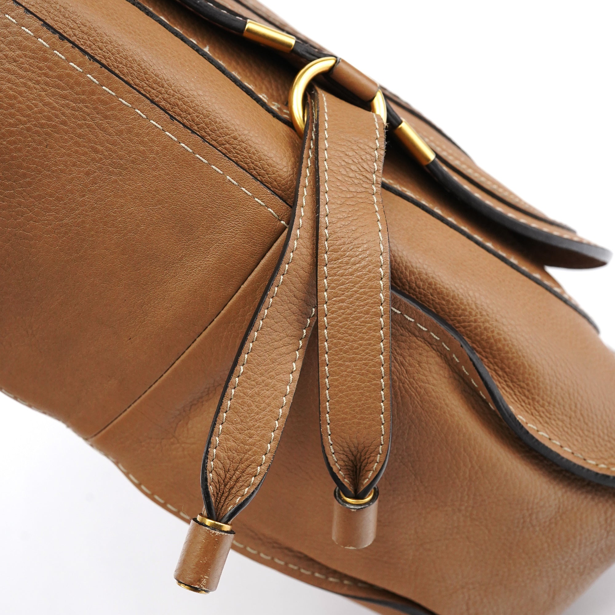 Light Brown Leather Marcie 2-Way Bag