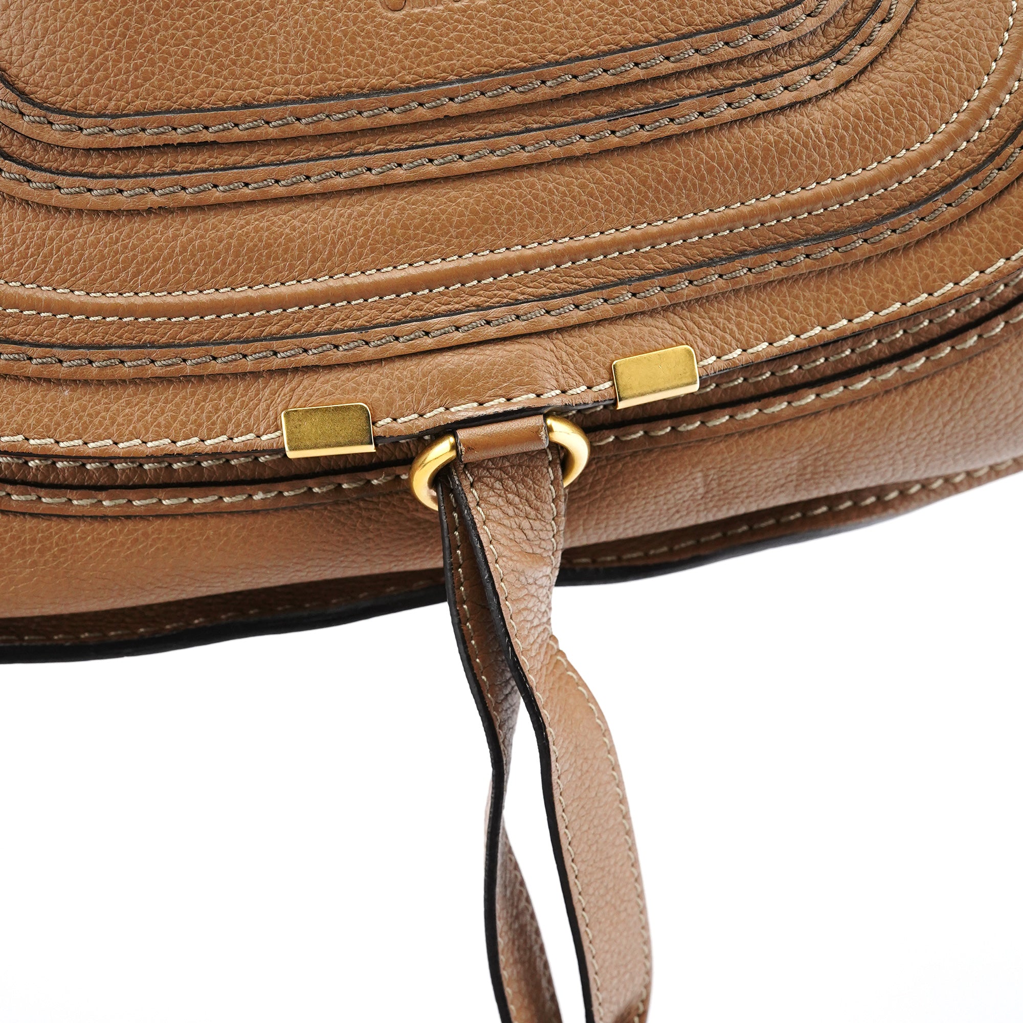 Light Brown Leather Marcie 2-Way Bag