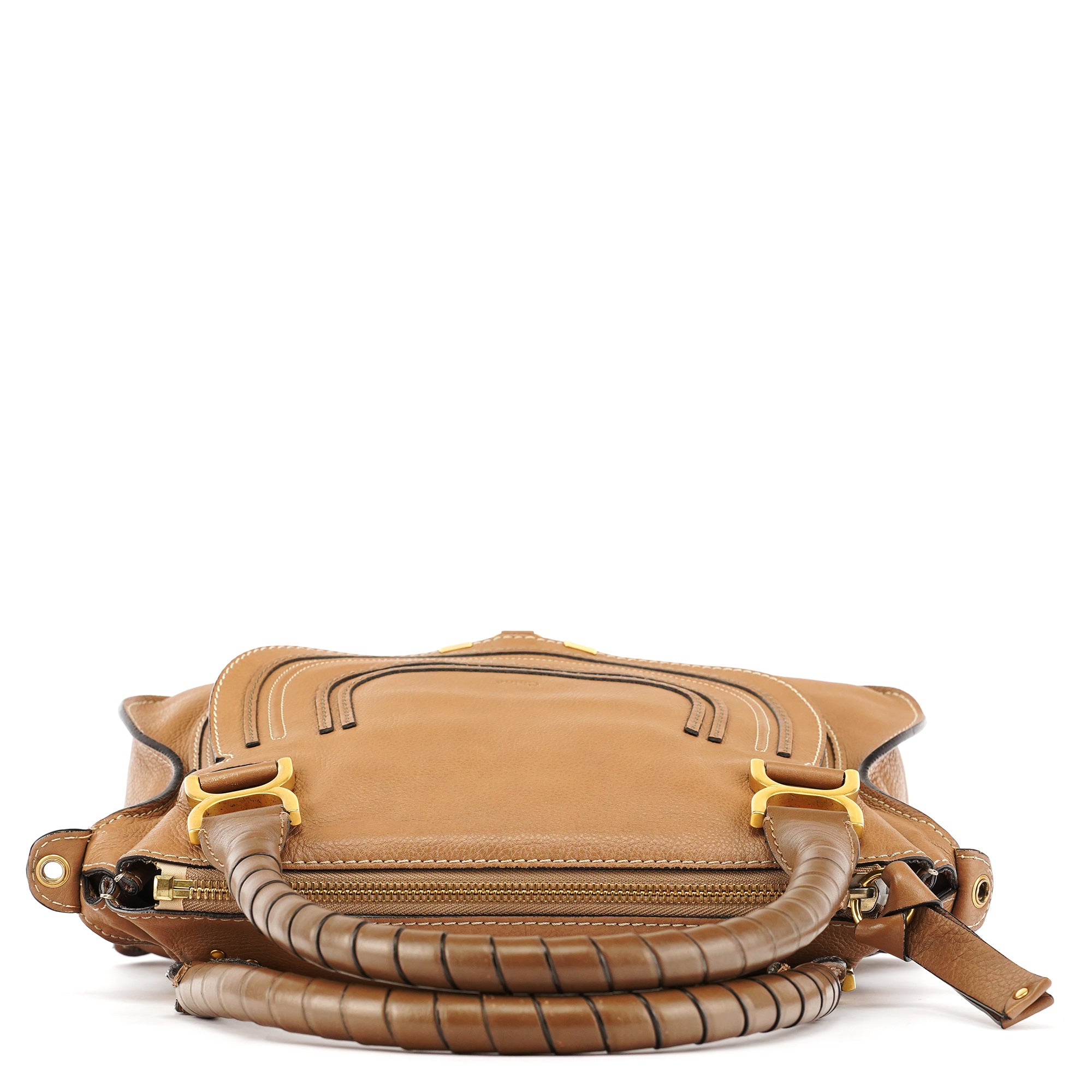 Light Brown Leather Marcie 2-Way Bag