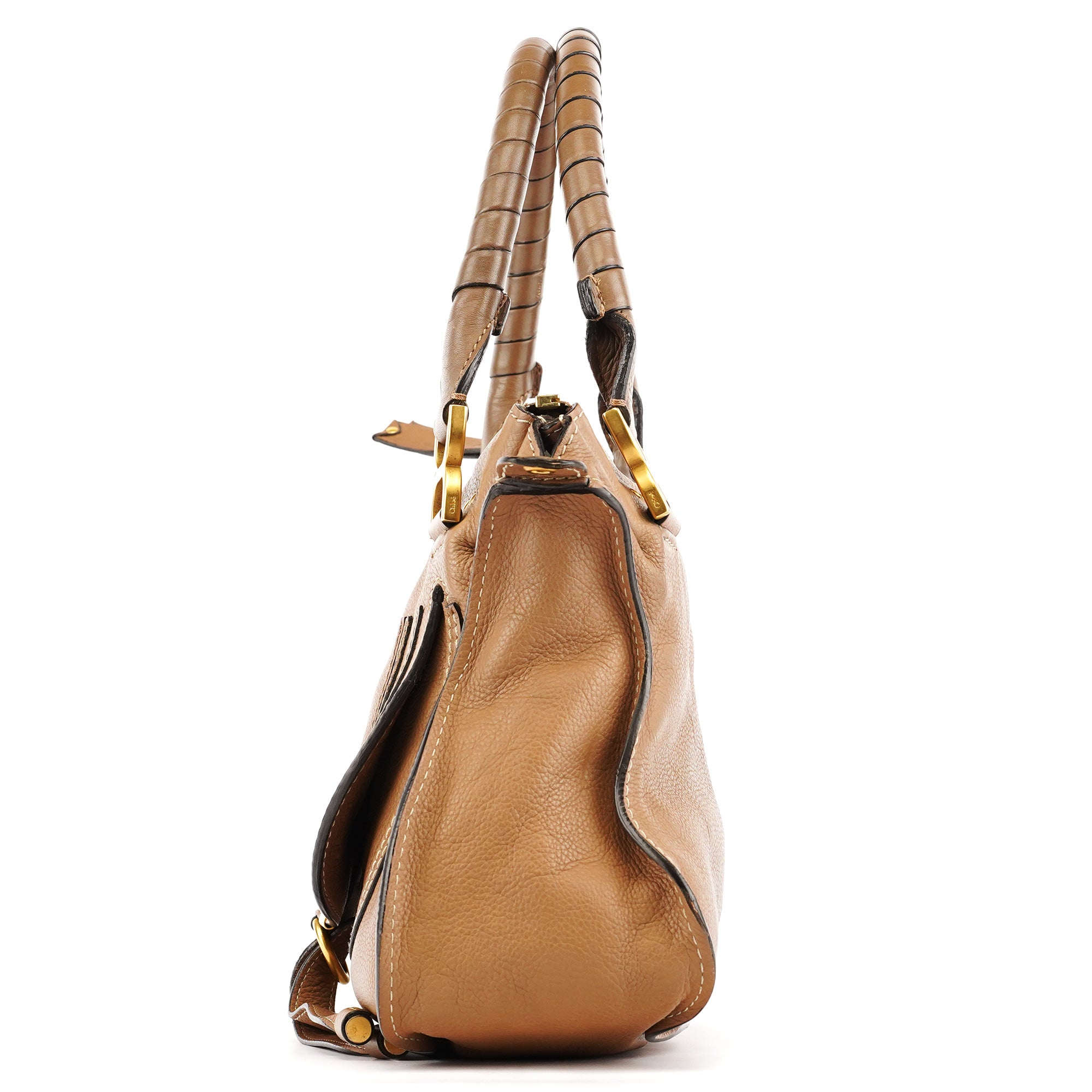 Light Brown Leather Marcie 2-Way Bag