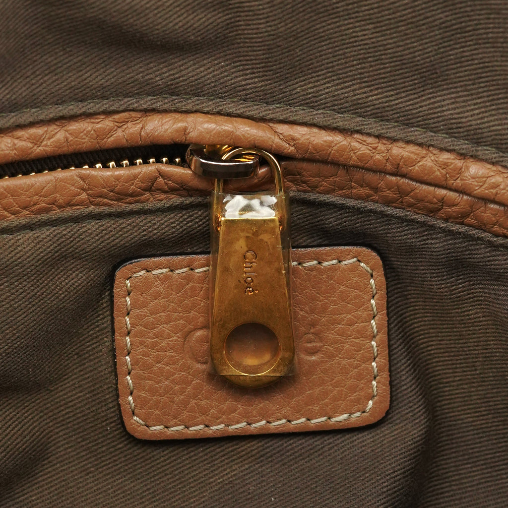 Light Brown Leather Marcie 2-Way Bag