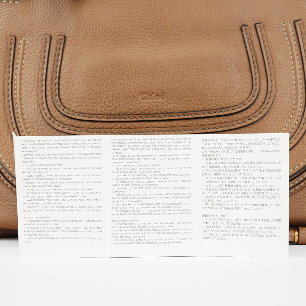 Light Brown Leather Marcie 2-Way Bag