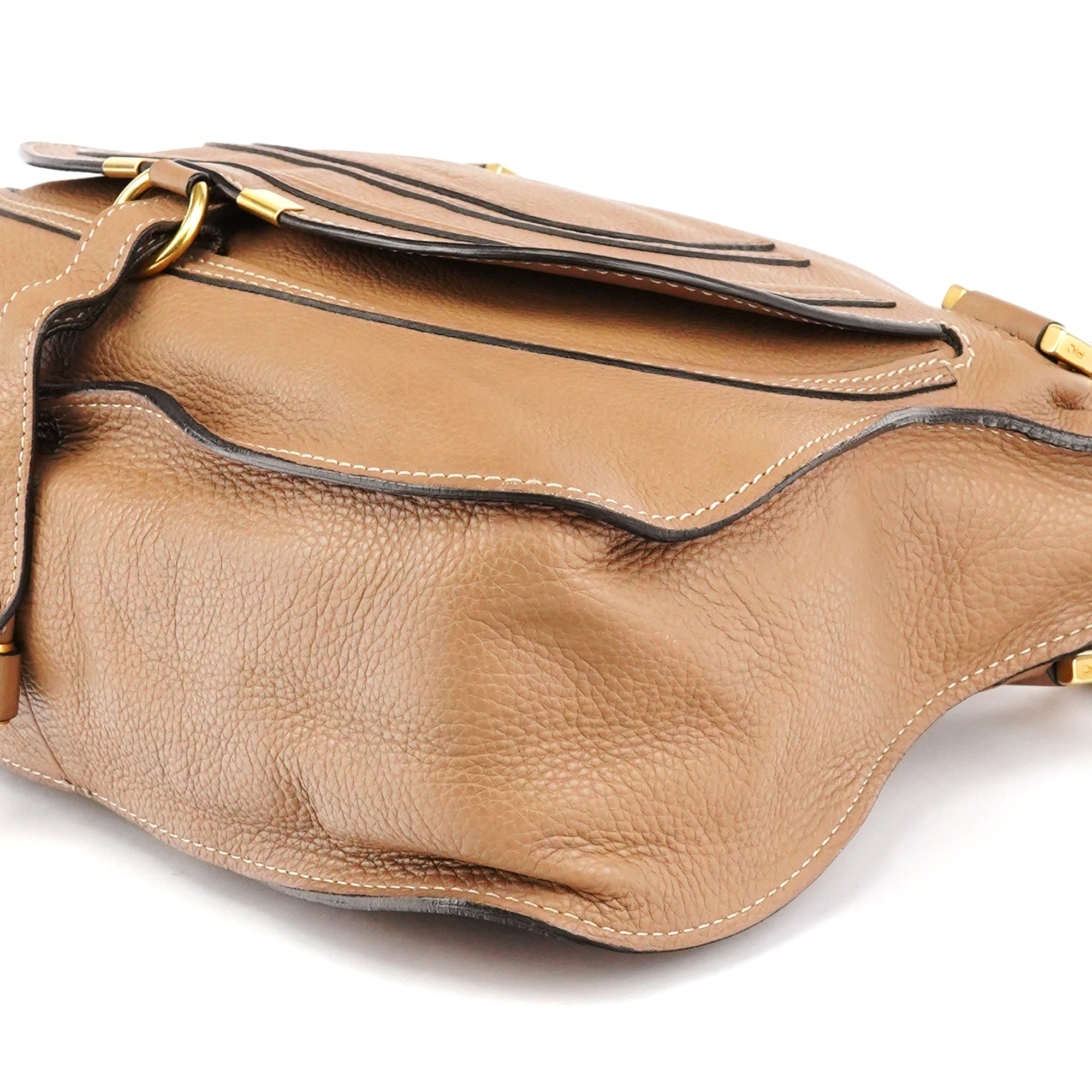 Light Brown Leather Marcie 2-Way Bag