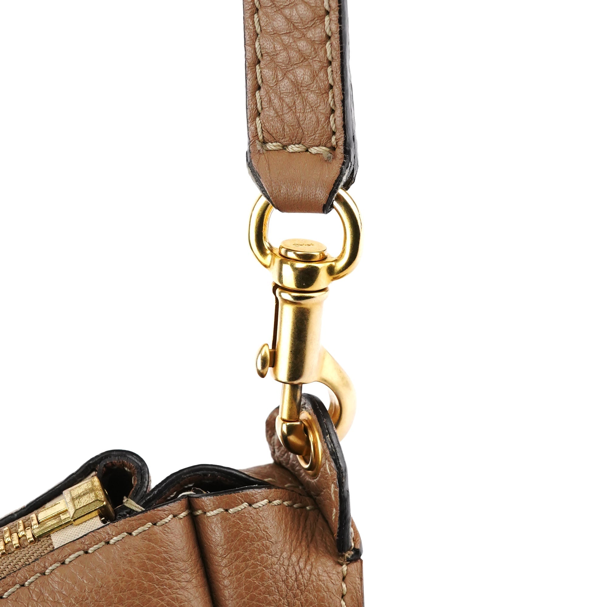 Light Brown Leather Marcie 2-Way Bag
