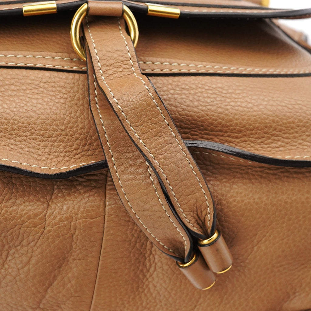Light Brown Leather Marcie 2-Way Bag