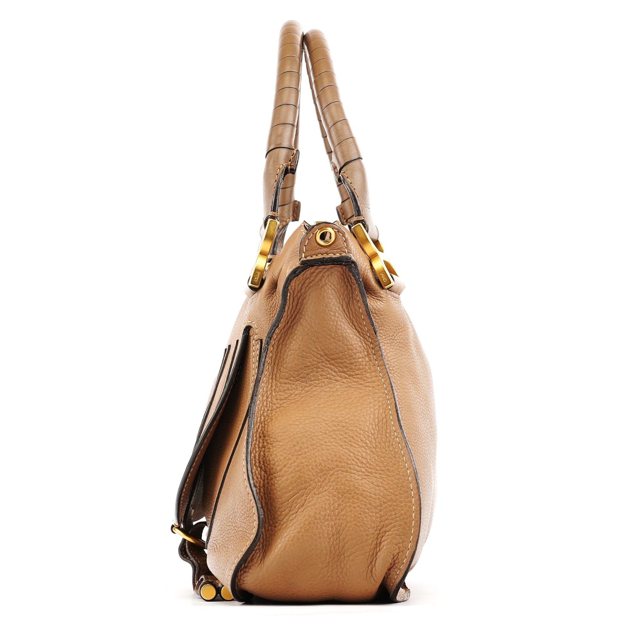 Light Brown Leather Marcie 2-Way Bag