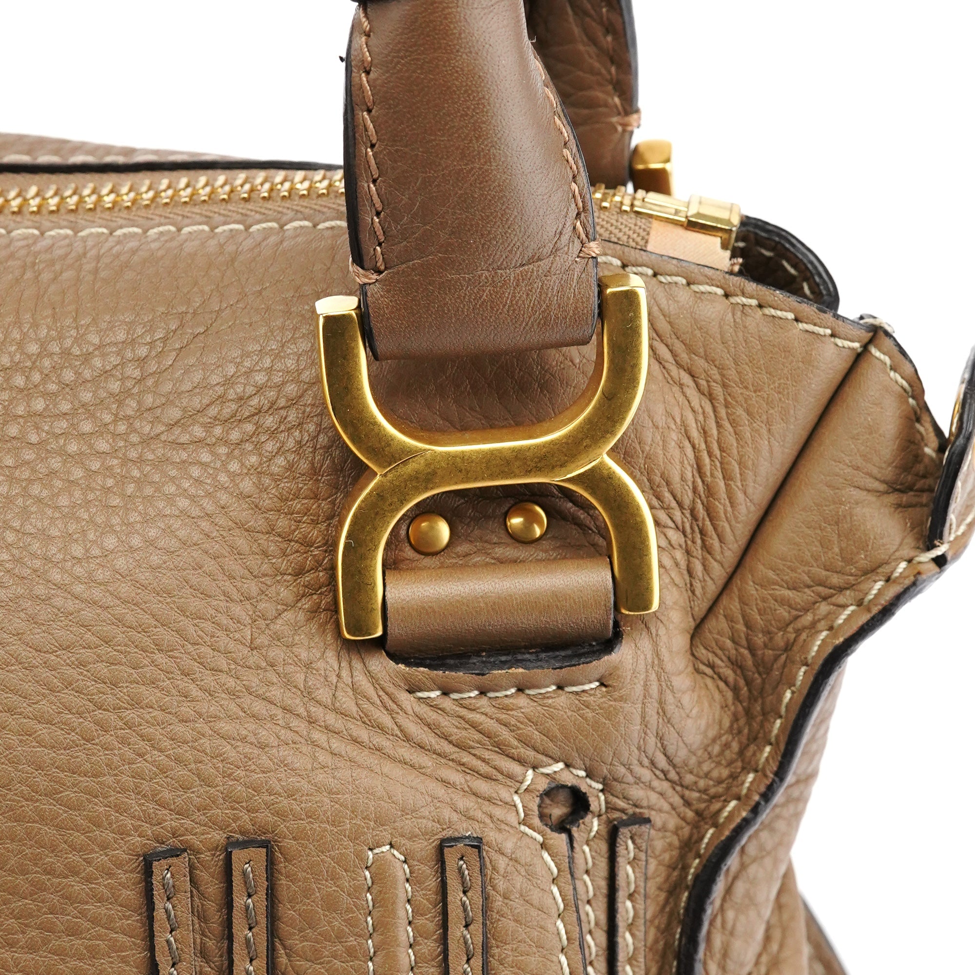 Light Brown Leather Marcie 2-Way Bag