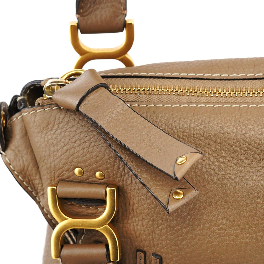 Light Brown Leather Marcie 2-Way Bag