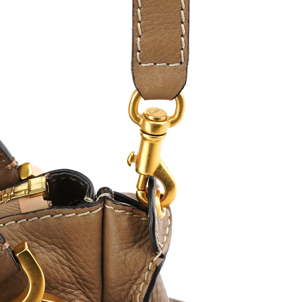 Light Brown Leather Marcie 2-Way Bag