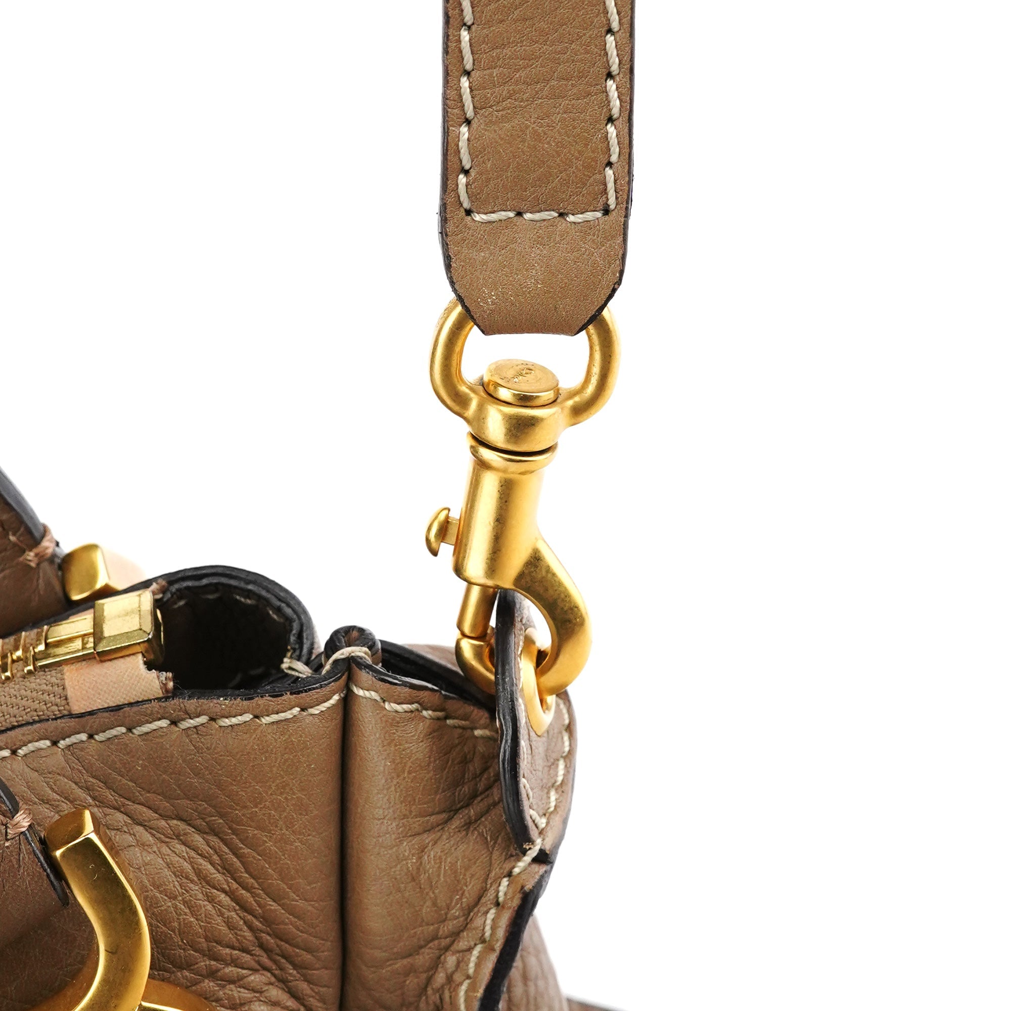 Light Brown Leather Marcie 2-Way Bag