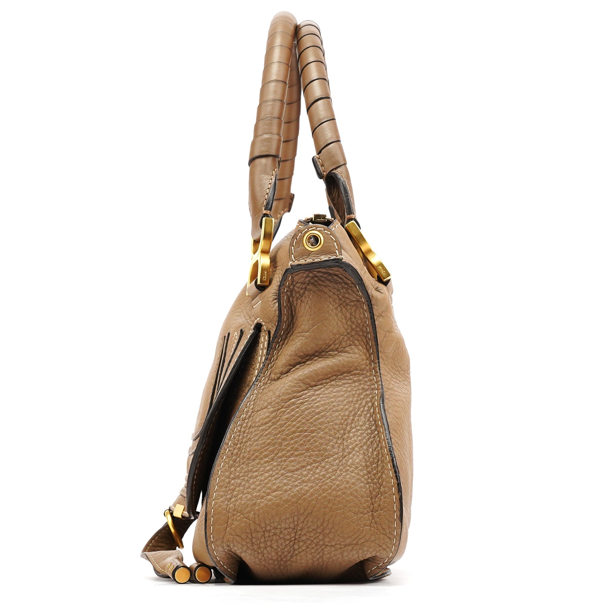 Light Brown Leather Marcie 2-Way Bag
