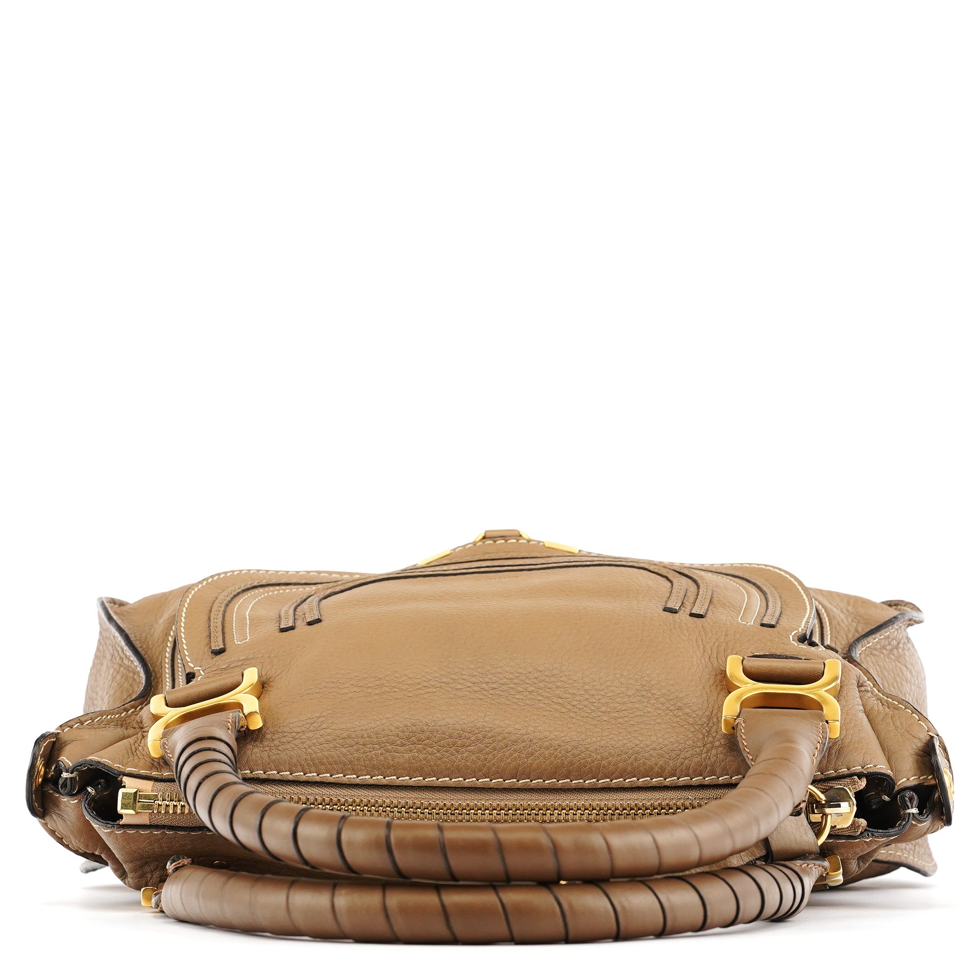 Light Brown Leather Marcie 2-Way Bag