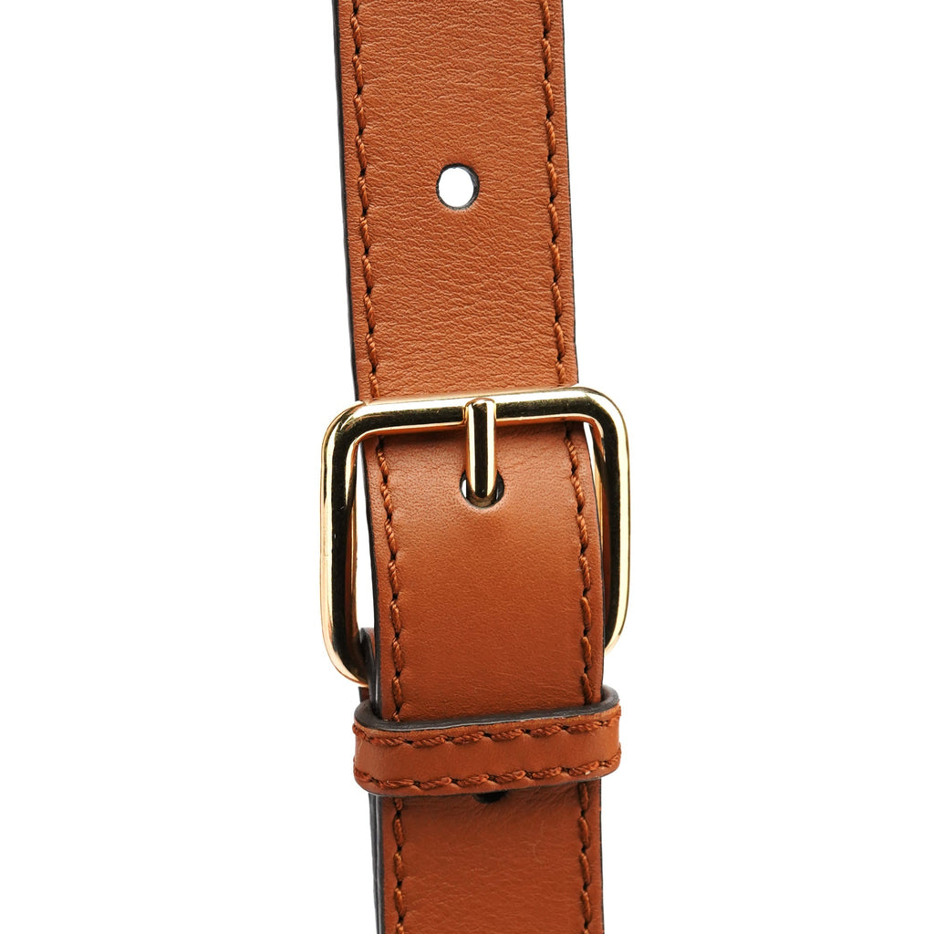 Light Brown Leather Marcie Crossbody Bag