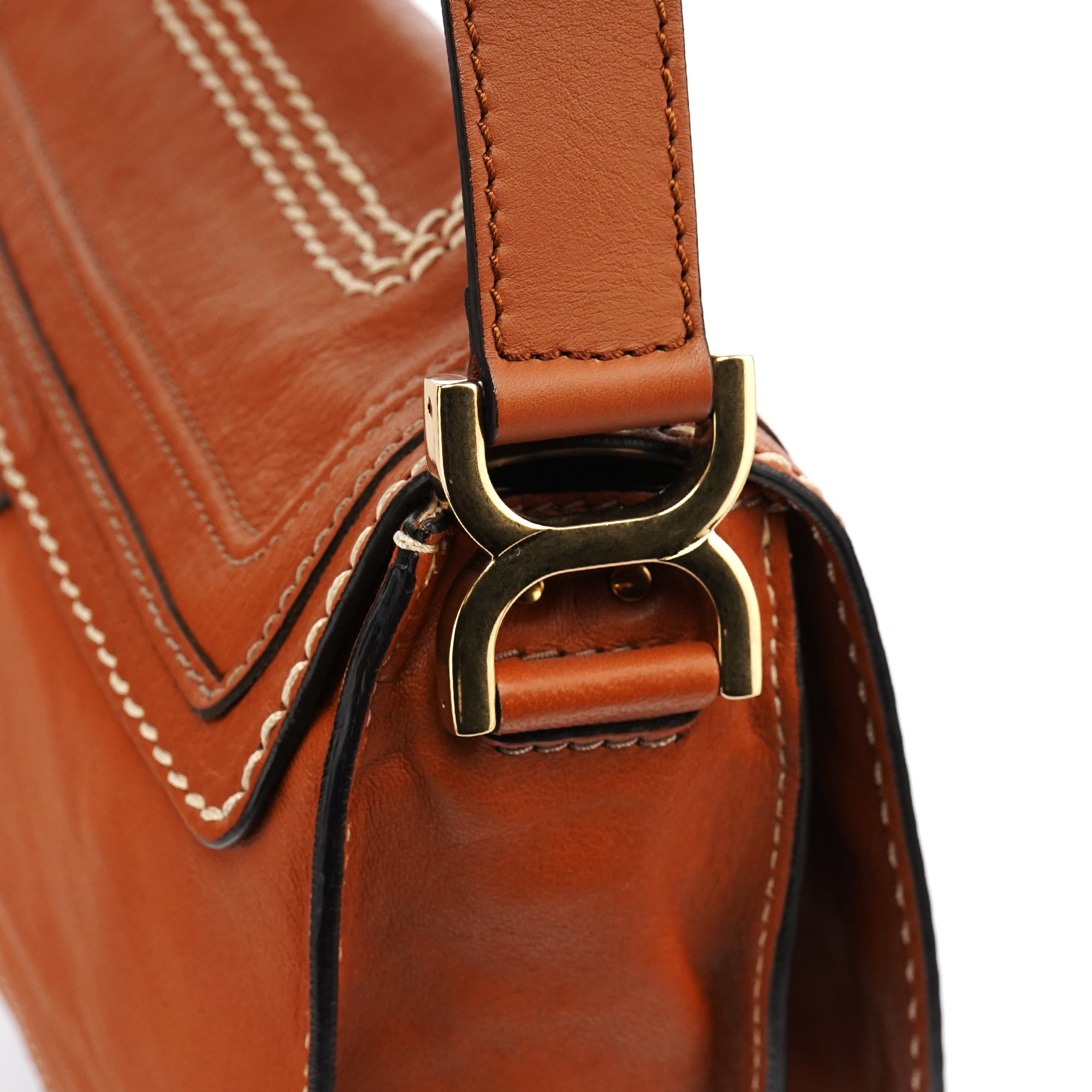 Light Brown Leather Marcie Crossbody Bag
