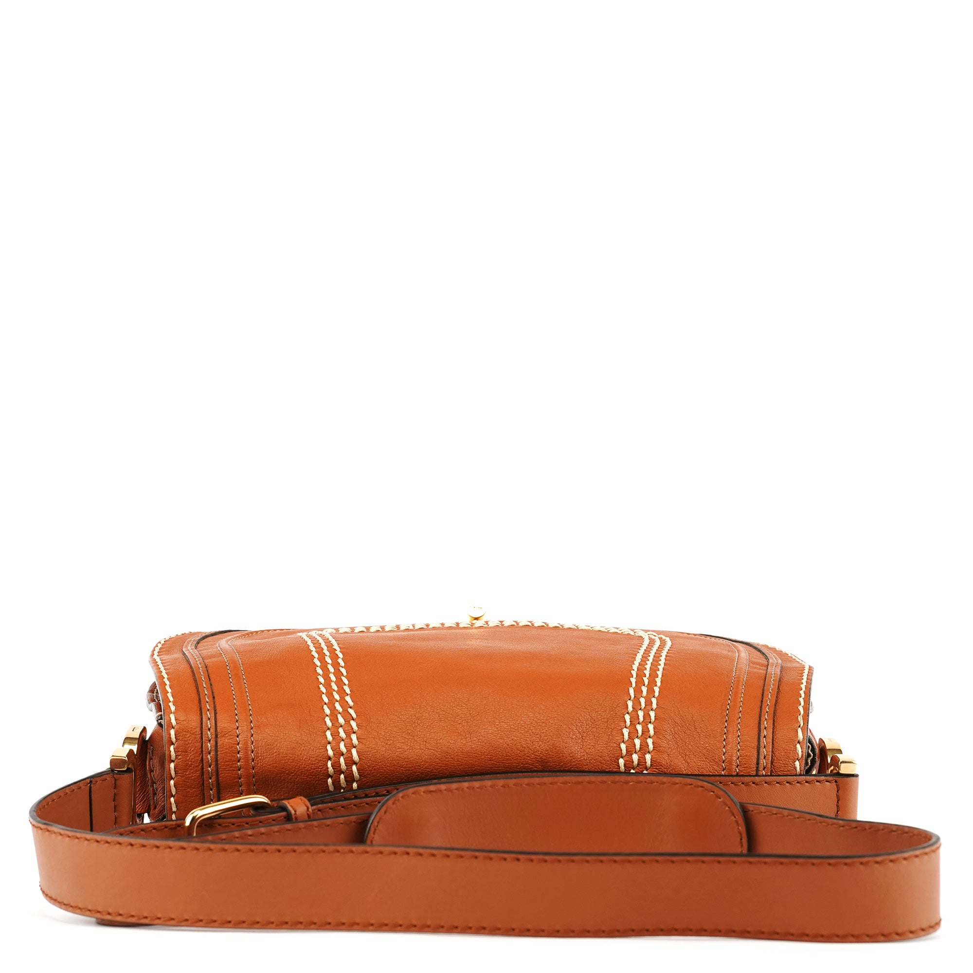 Light Brown Leather Marcie Crossbody Bag