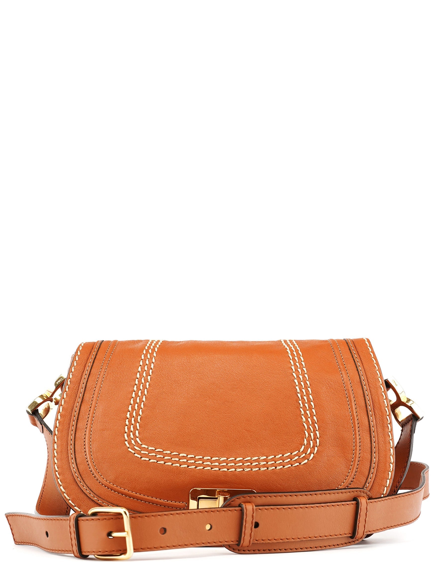 Light Brown Leather Marcie Crossbody Bag