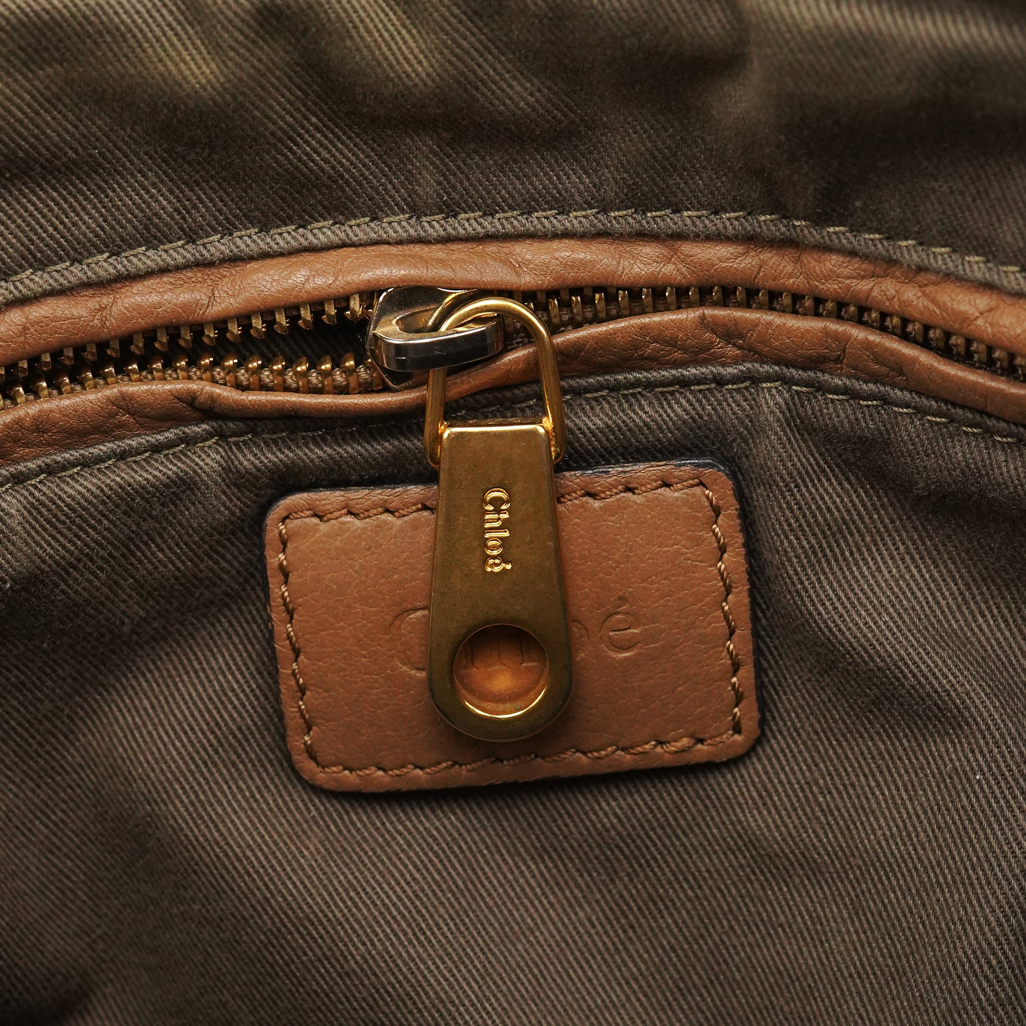 Light Brown Leather Marcie Intrecciato Shoulder Bag