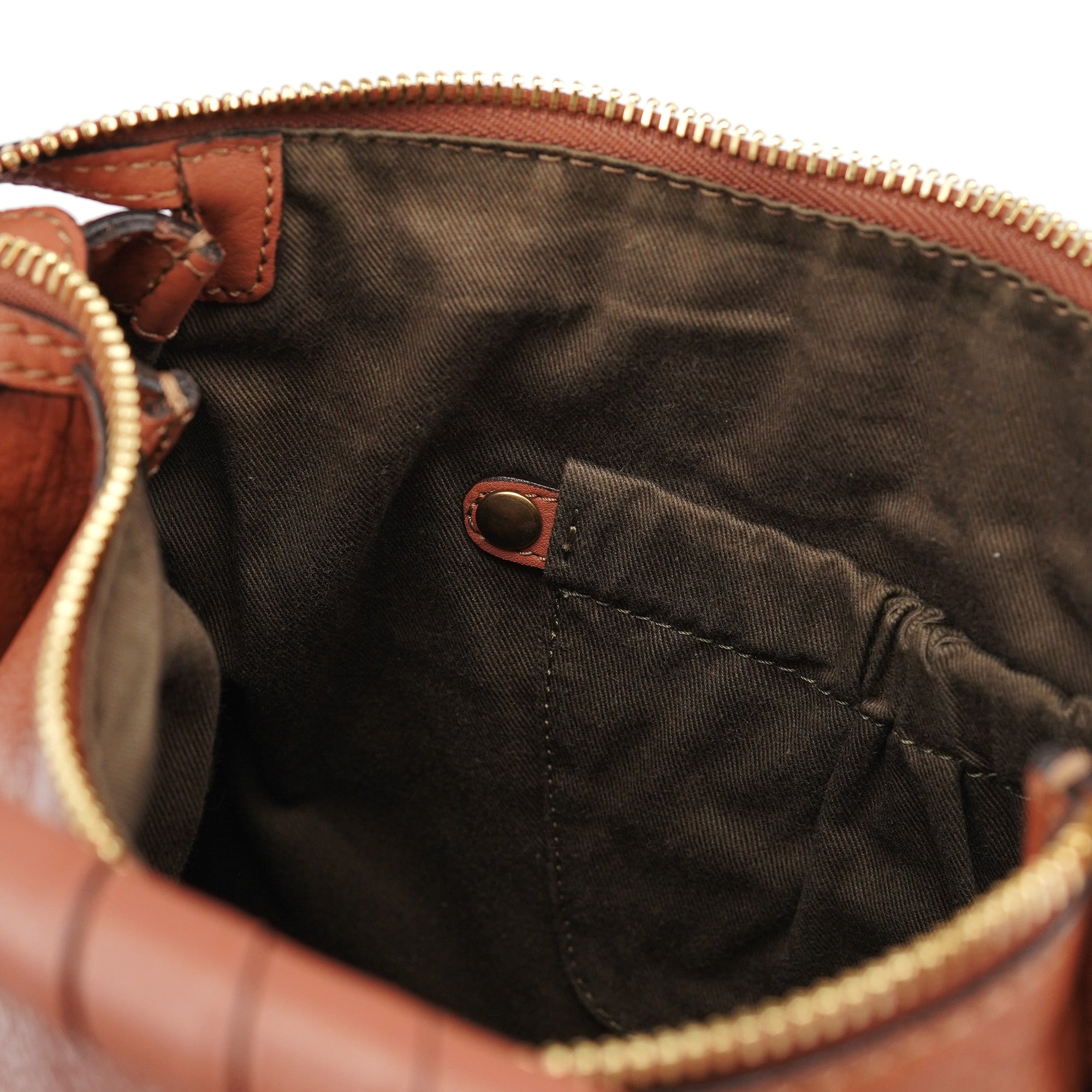 Light Brown Leather Marcie Shoulder Bag