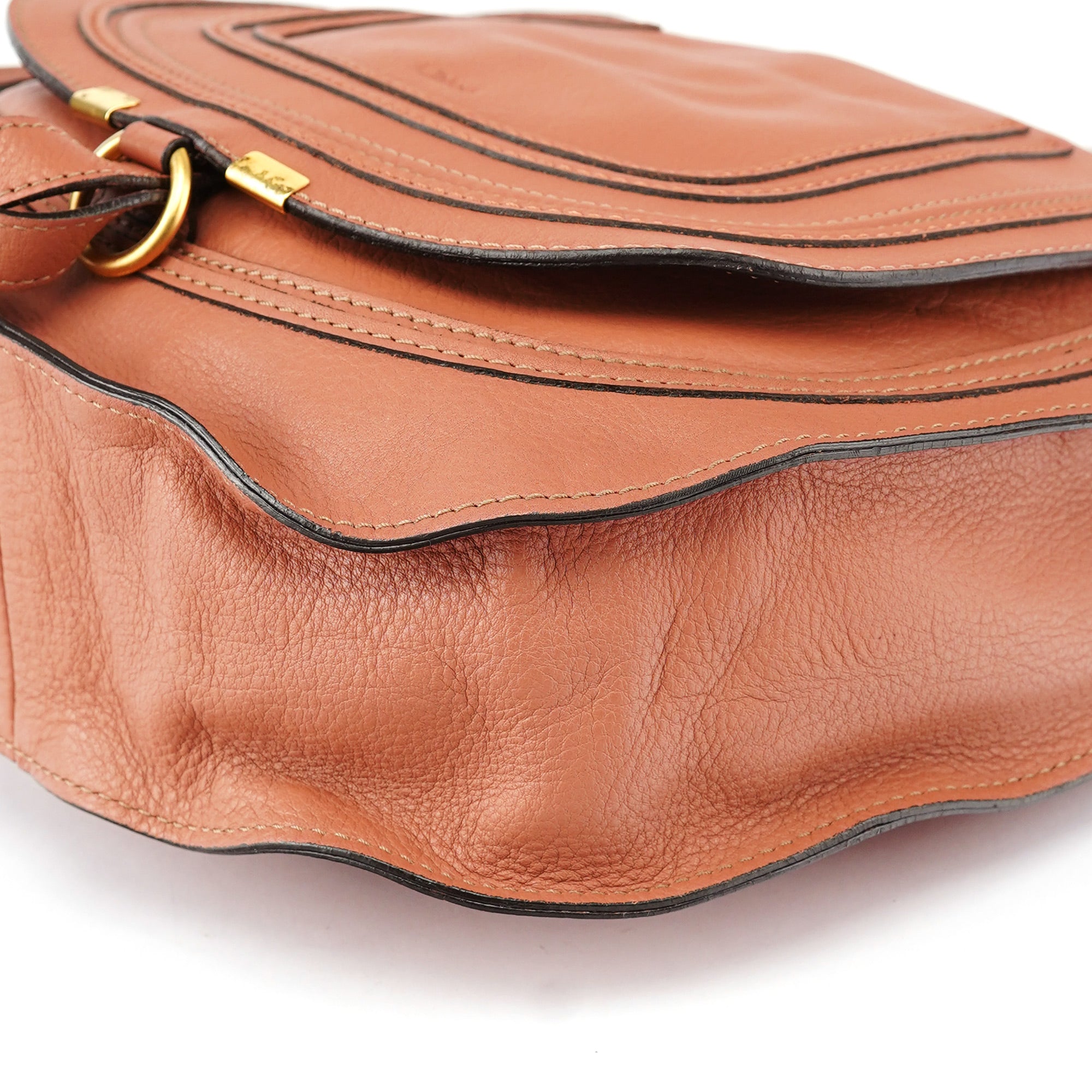 Light Brown Leather Marcie Shoulder Bag