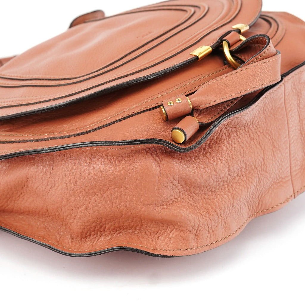Light Brown Leather Marcie Shoulder Bag