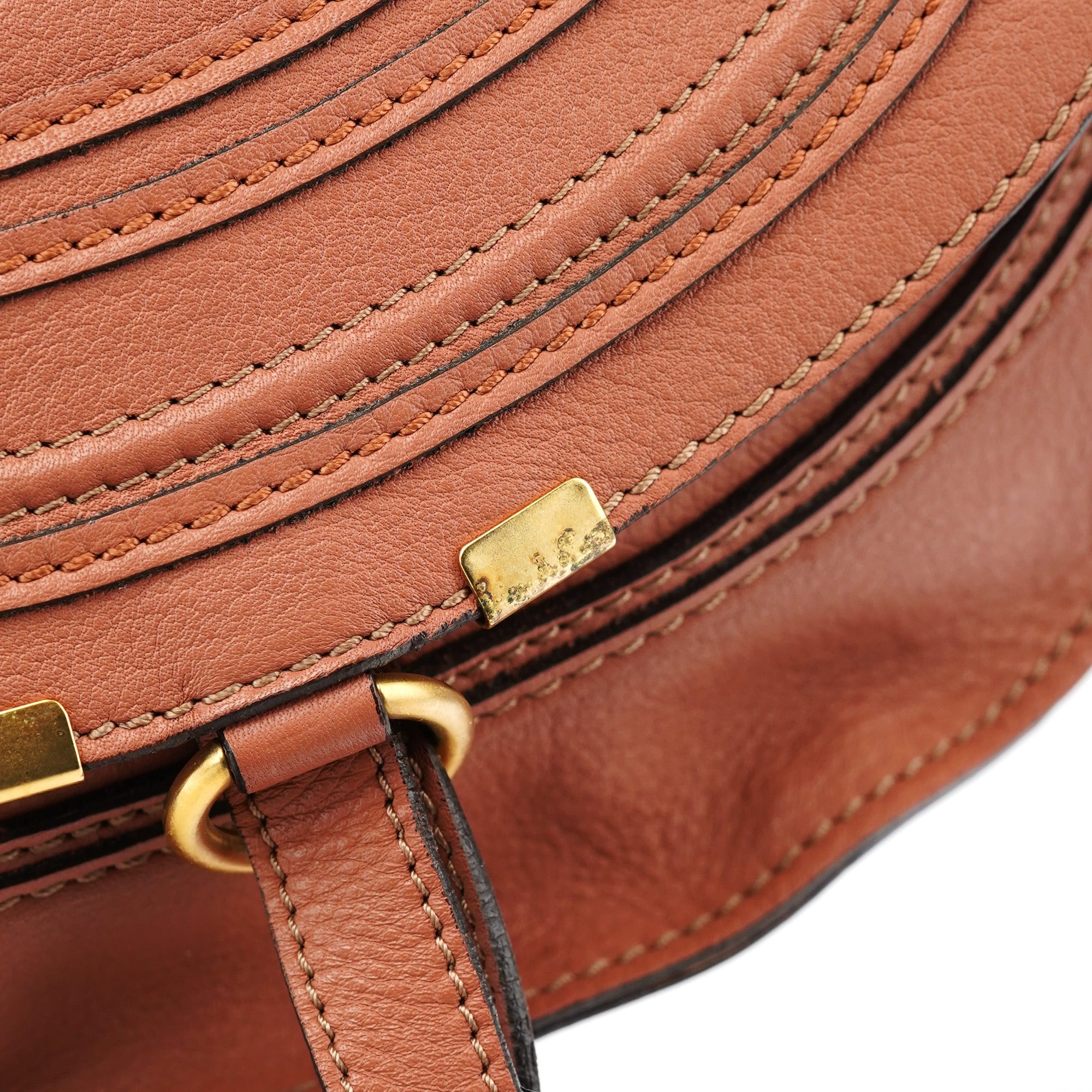 Light Brown Leather Marcie Shoulder Bag