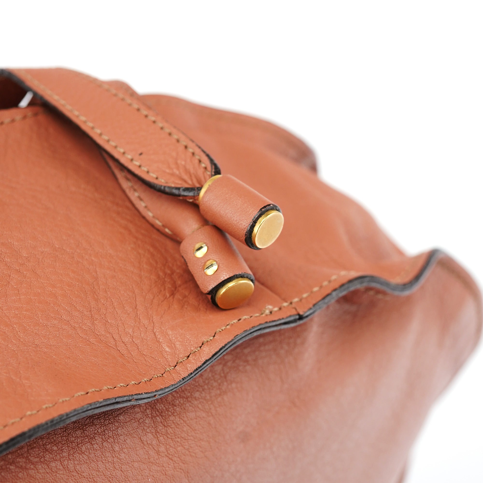 Light Brown Leather Marcie Shoulder Bag
