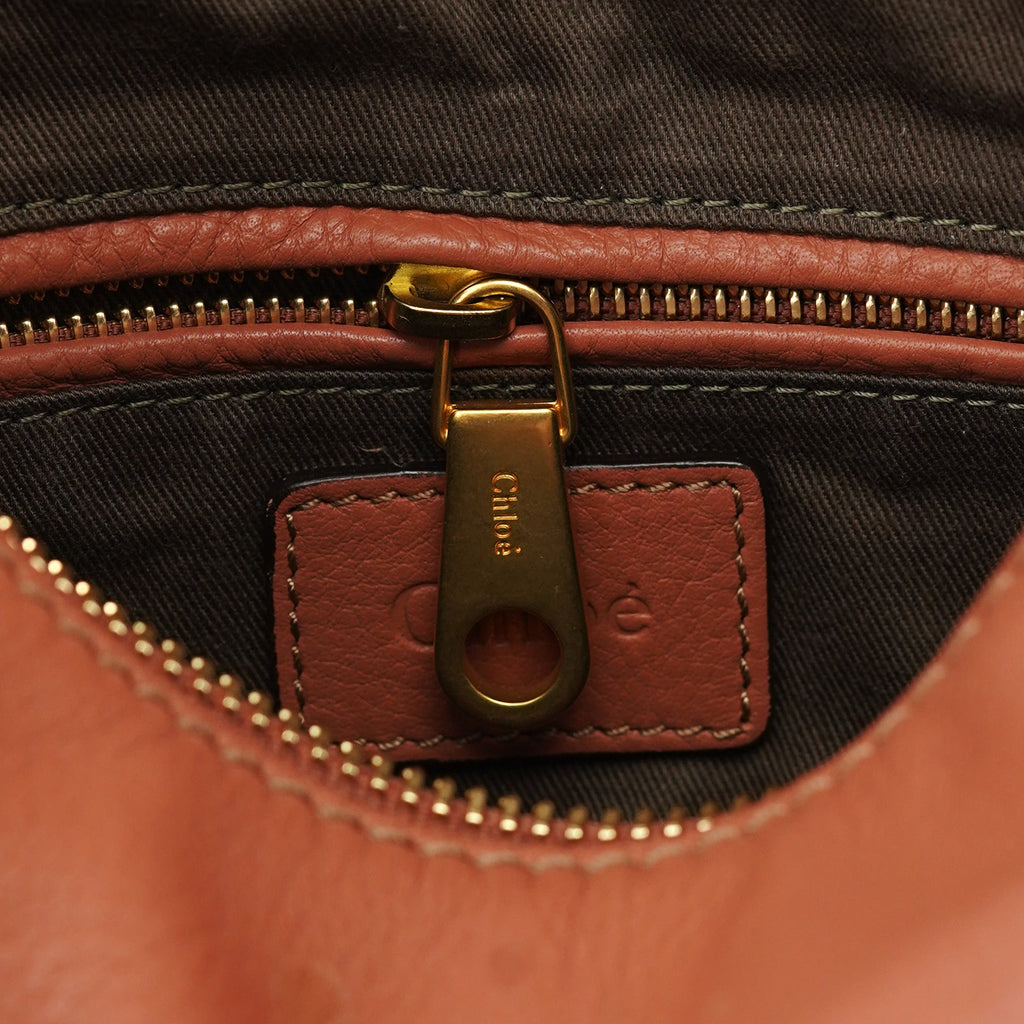 Light Brown Leather Marcie Shoulder Bag