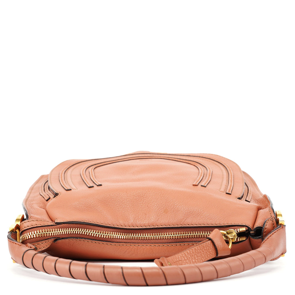 Light Brown Leather Marcie Shoulder Bag