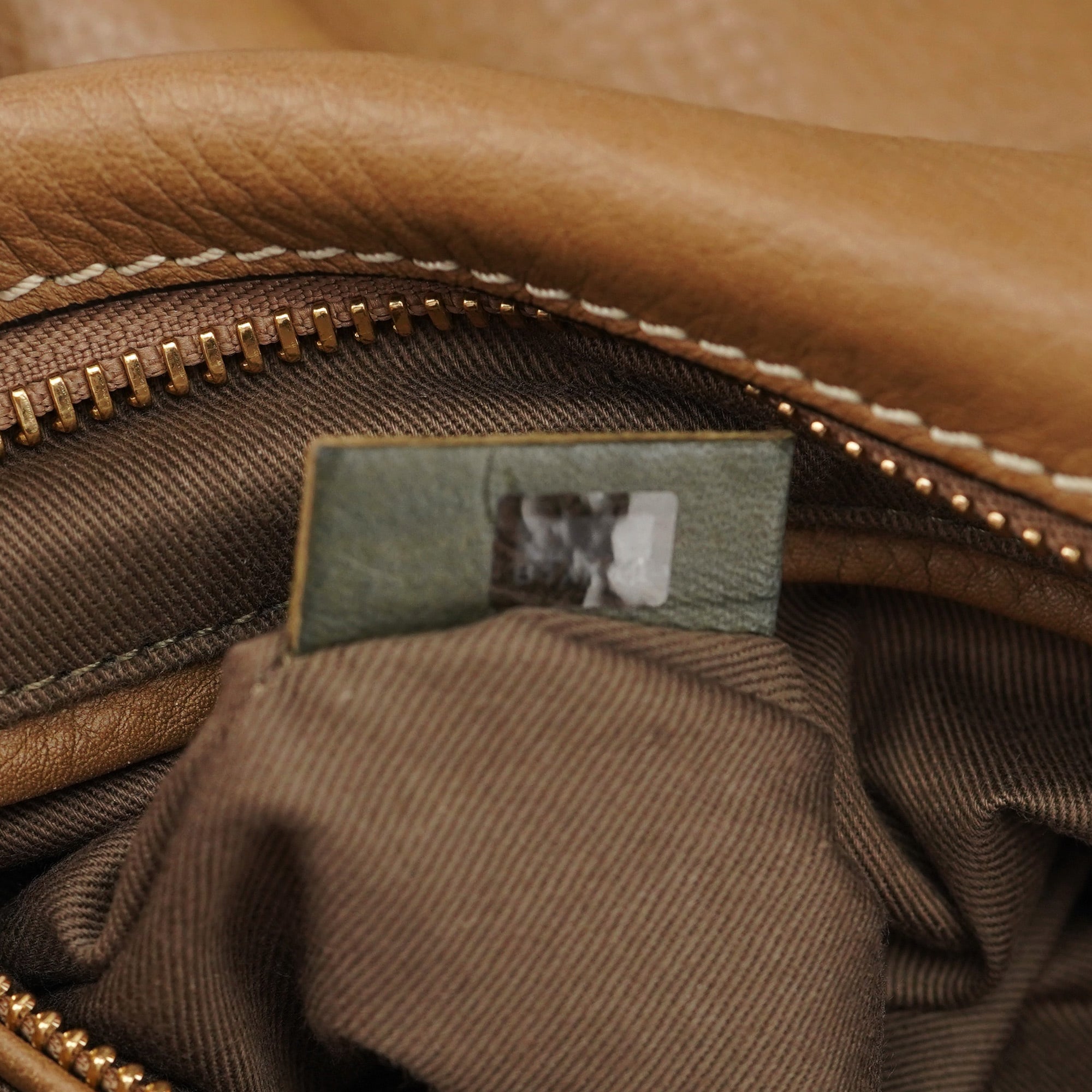 Light Brown Leather Marcie Shoulder Bag