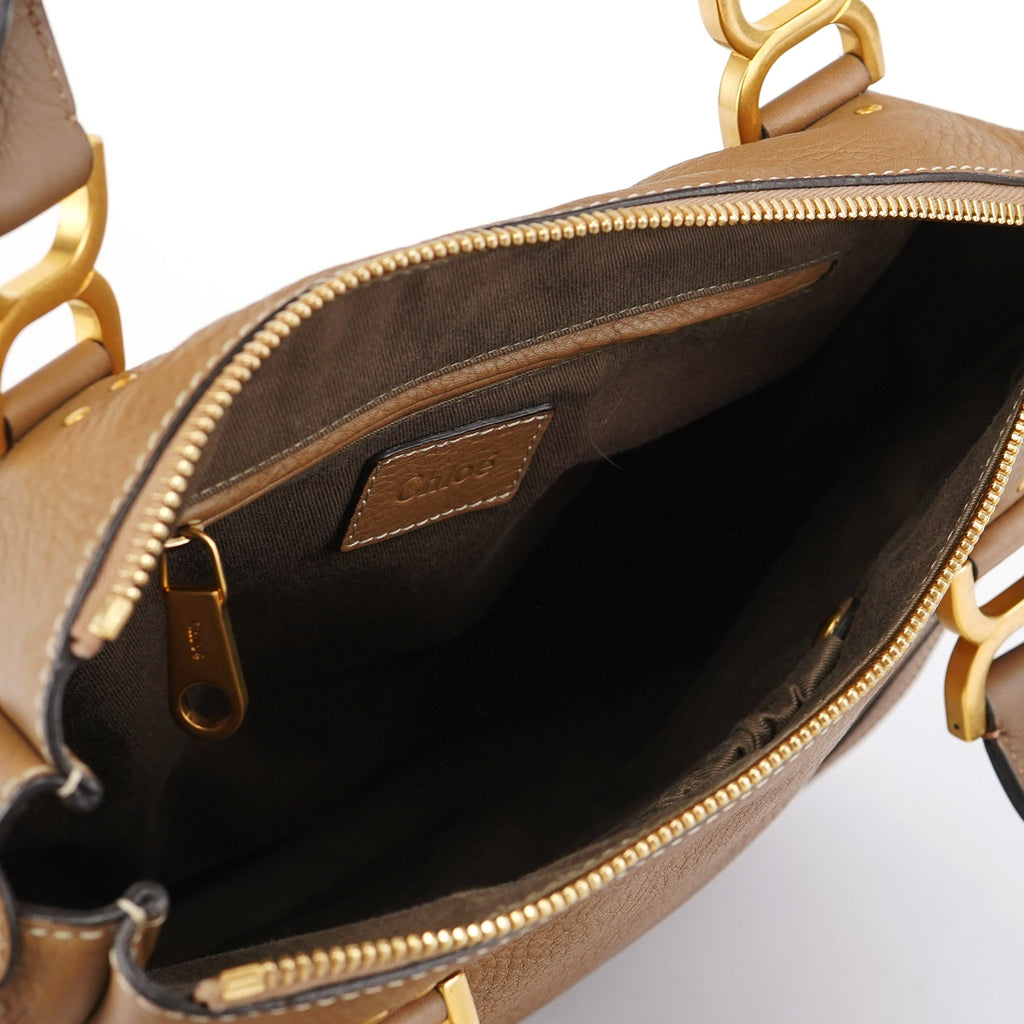 Light Brown Leather Marcie Shoulder Bag