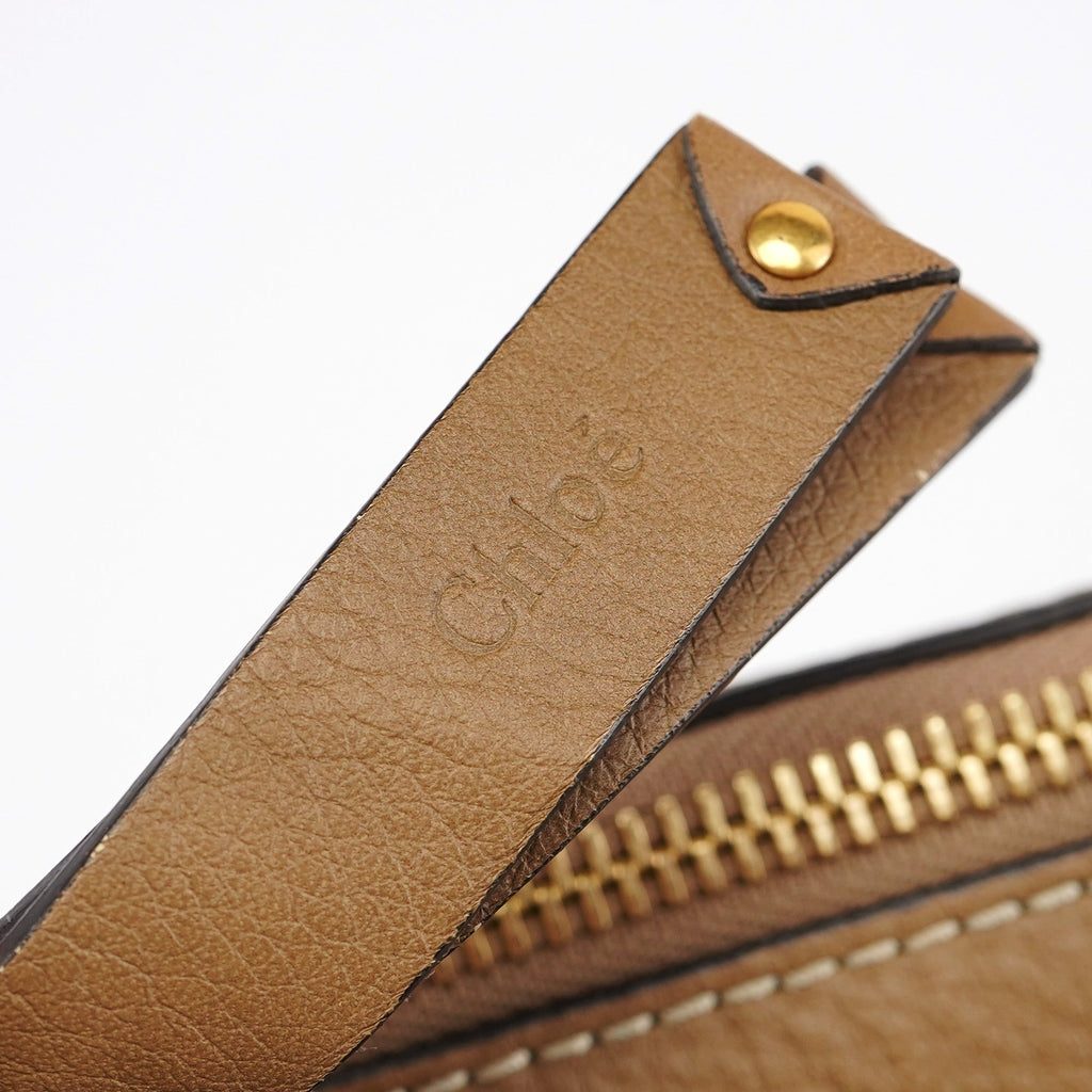Light Brown Leather Marcie Shoulder Bag