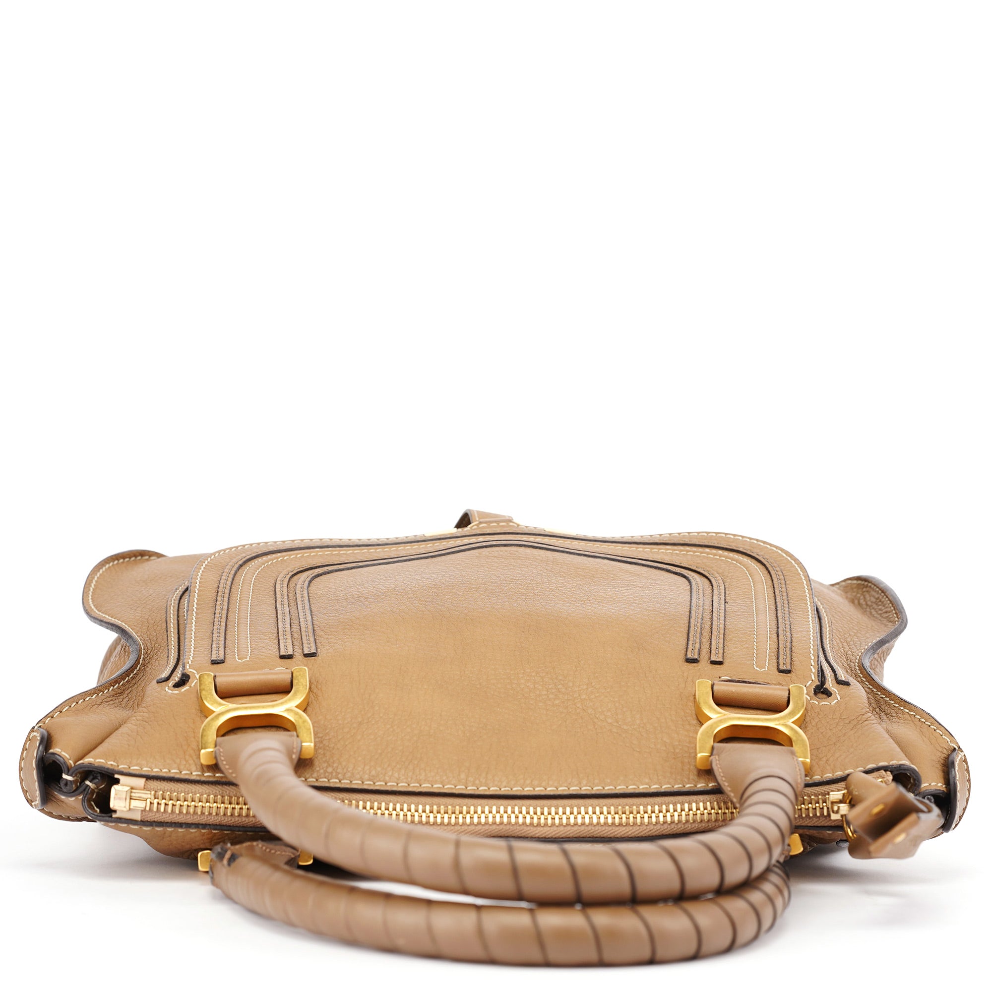 Light Brown Leather Marcie Shoulder Bag