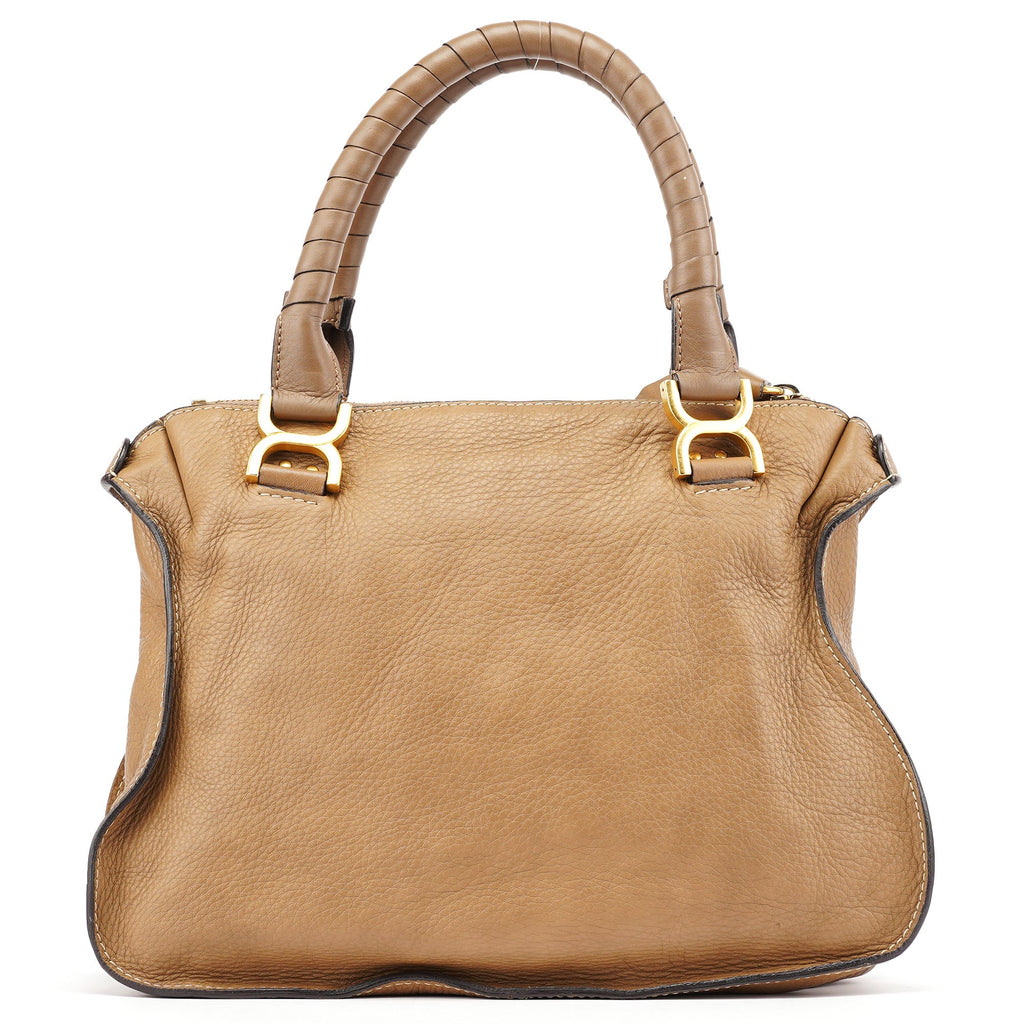 Light Brown Leather Marcie Shoulder Bag