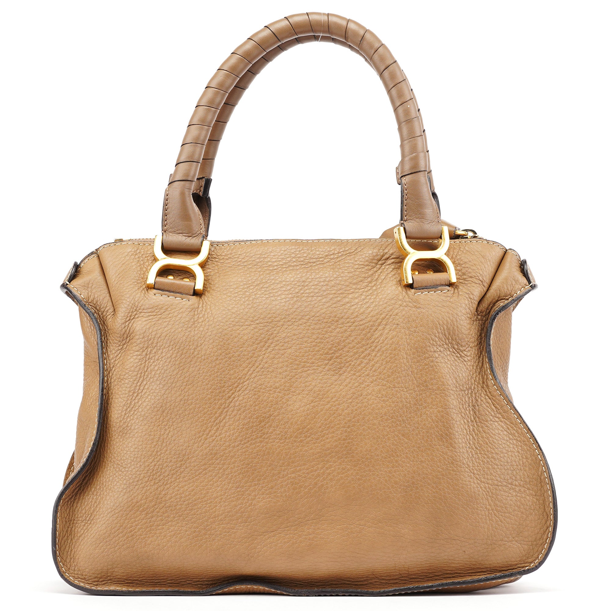 Light Brown Leather Marcie Shoulder Bag