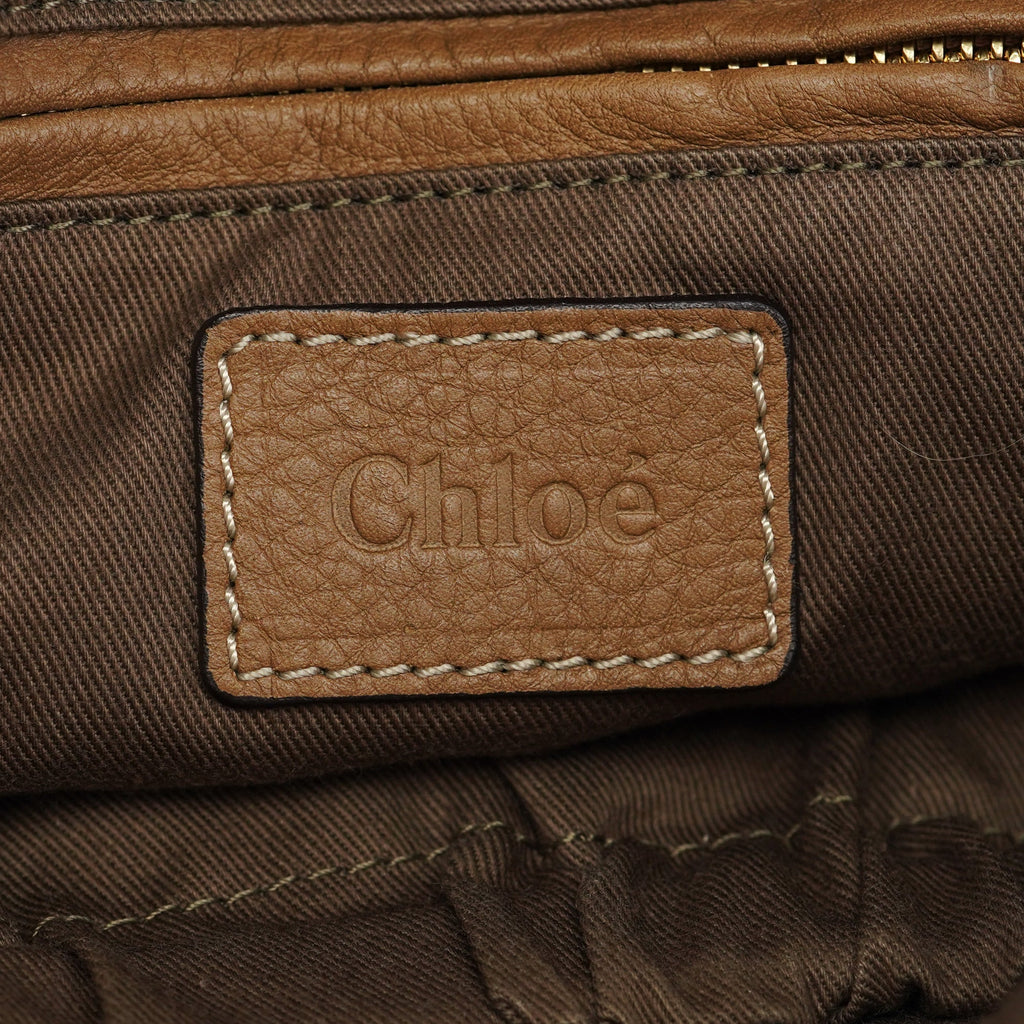 Light Brown Leather Marcie Shoulder Bag