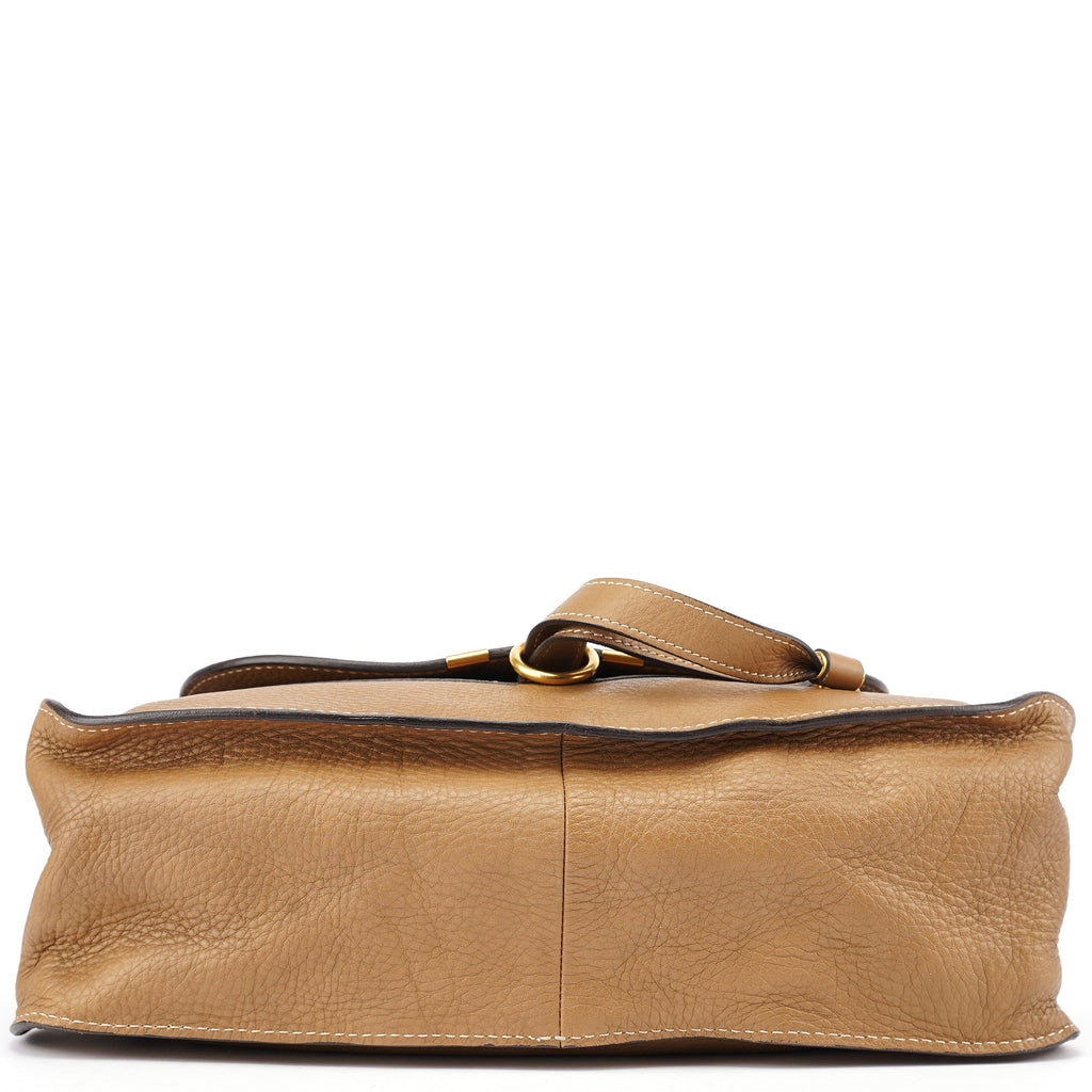 Light Brown Leather Marcie Shoulder Bag
