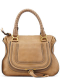 Light Brown Leather Marcie Shoulder Bag