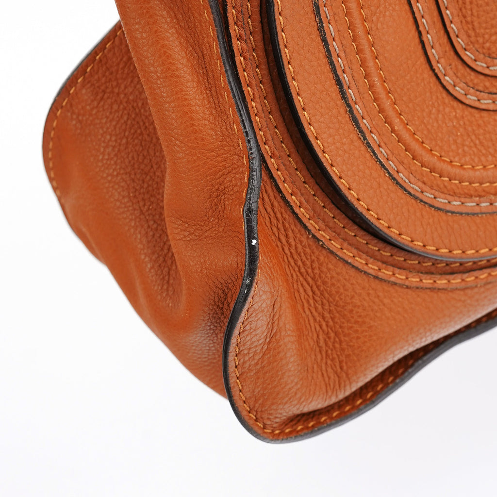 Light Brown Leather Marcie Shoulder Bag